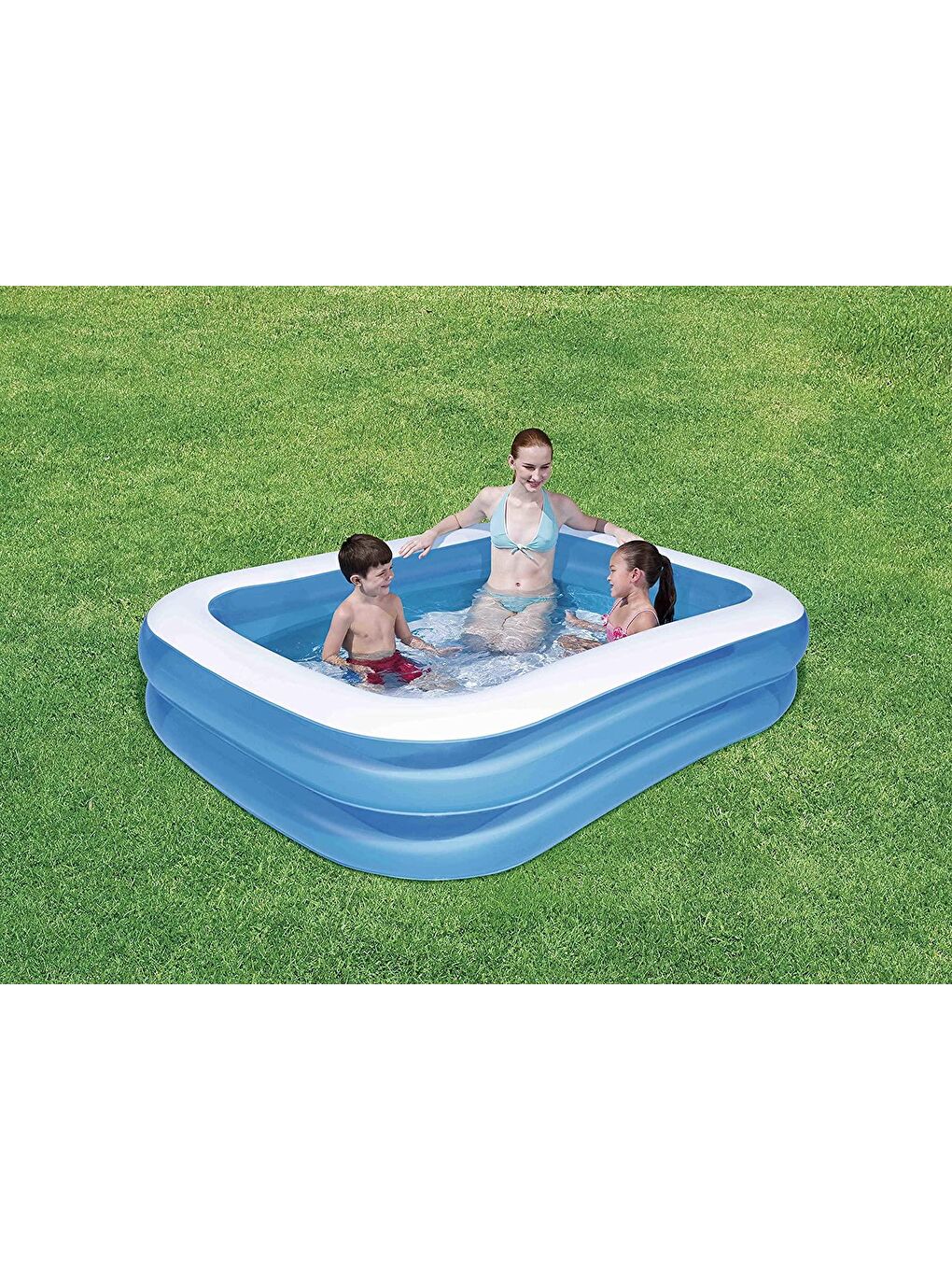 Dikdörtgen Aile Boyu Şişme Havuz 211 x 132 x 46 cm KZL-BW12819 (GKO: 7538)-1