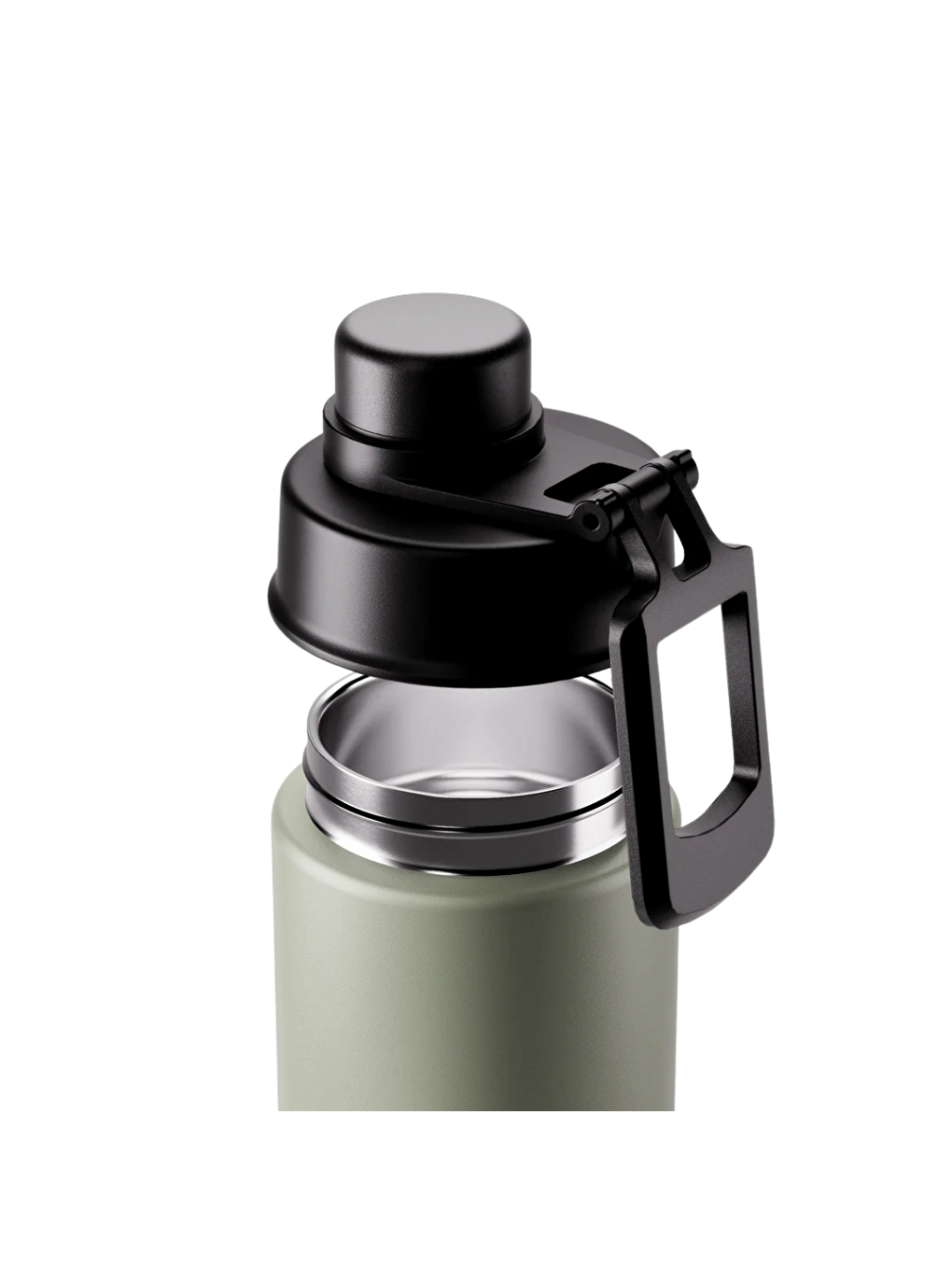 Yeşil Move Sızdırmaz Yudum Kapaklı Çelik Termos Matara 660 Ml-2