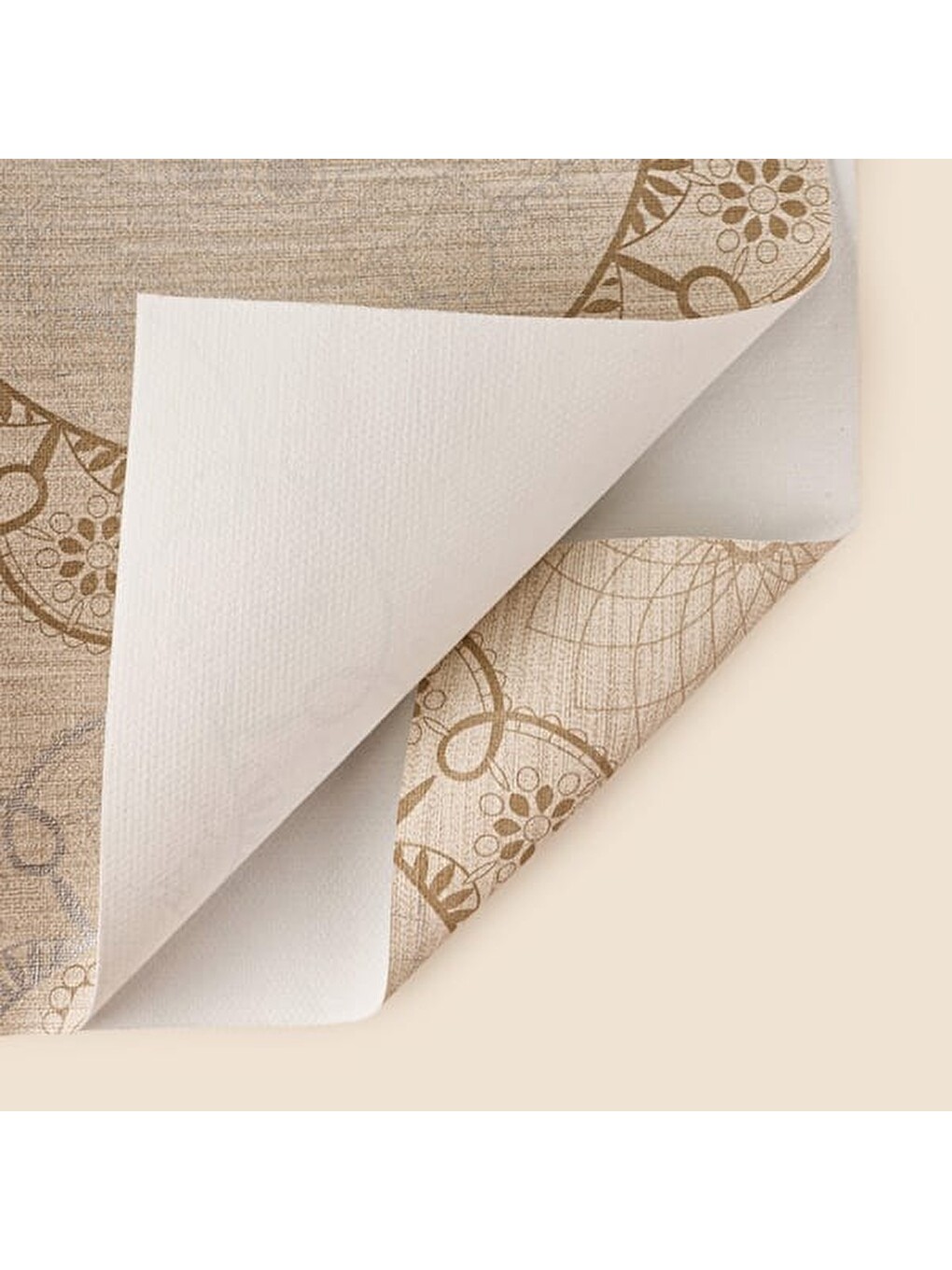 Soft Lule Pvc Masa Örtüsü - Bej - 140x200 cm-2