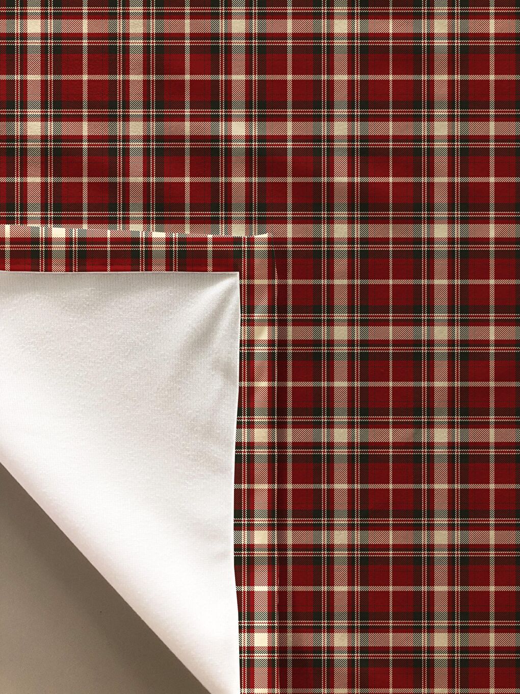 Karışık Yılbaşı Desenli Kadife Doku Masa Örtüsü-1