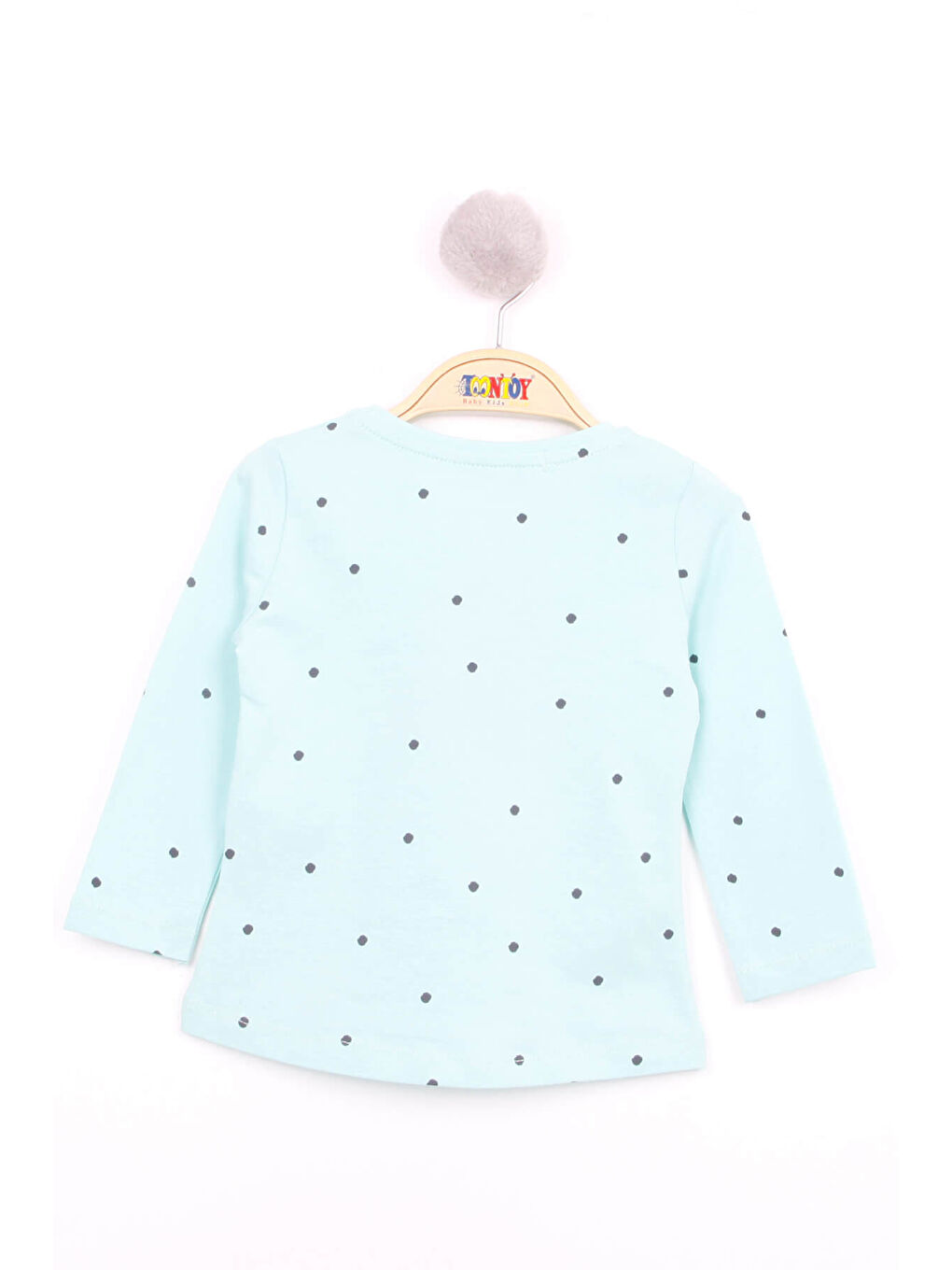 Yeşil Kız Bebek Köpek Nakışlı T-Shirt-1