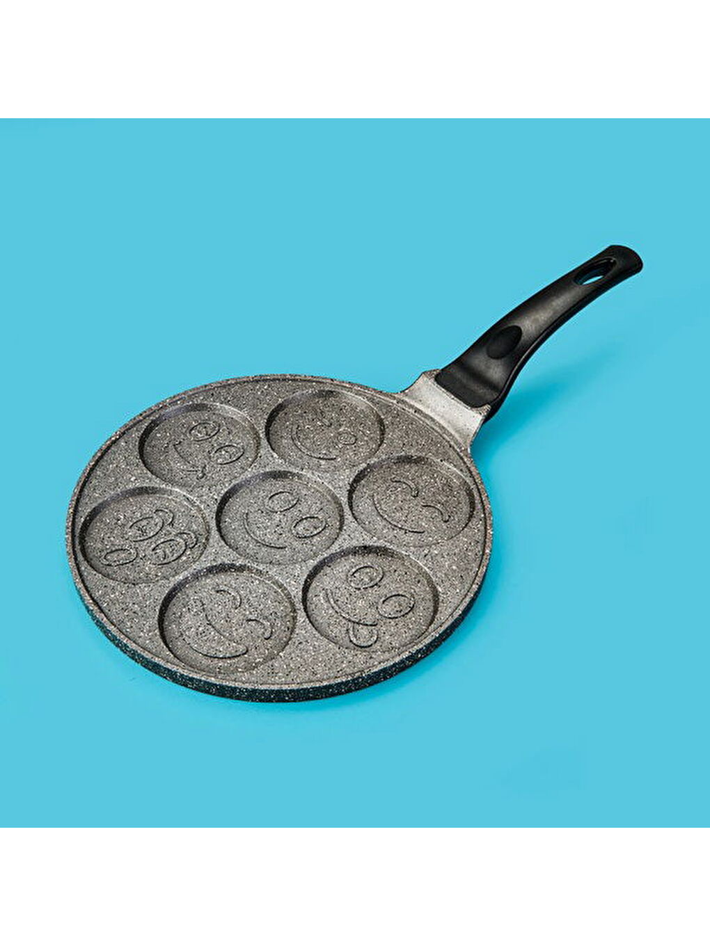 Kitchen Nirvana Emojili Pankek Tavası - Gri -26 cm