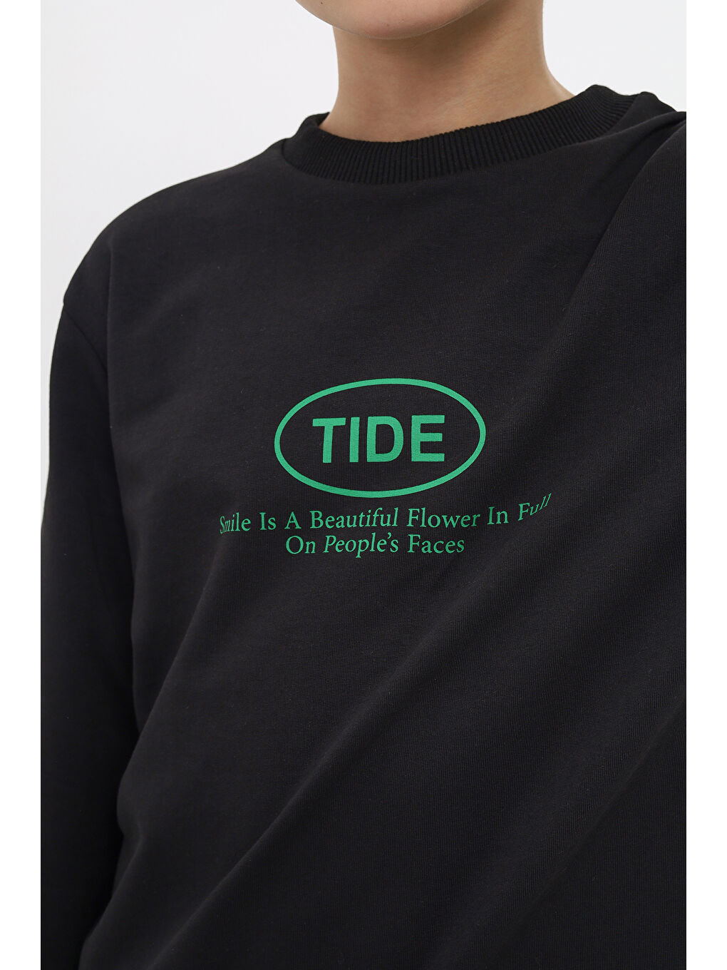 Siyah Erkek Çocuk Baskılı Sweatshirt-2