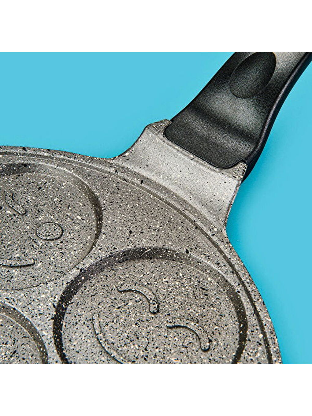 Kitchen Nirvana Emojili Pankek Tavası - Gri -26 cm-3