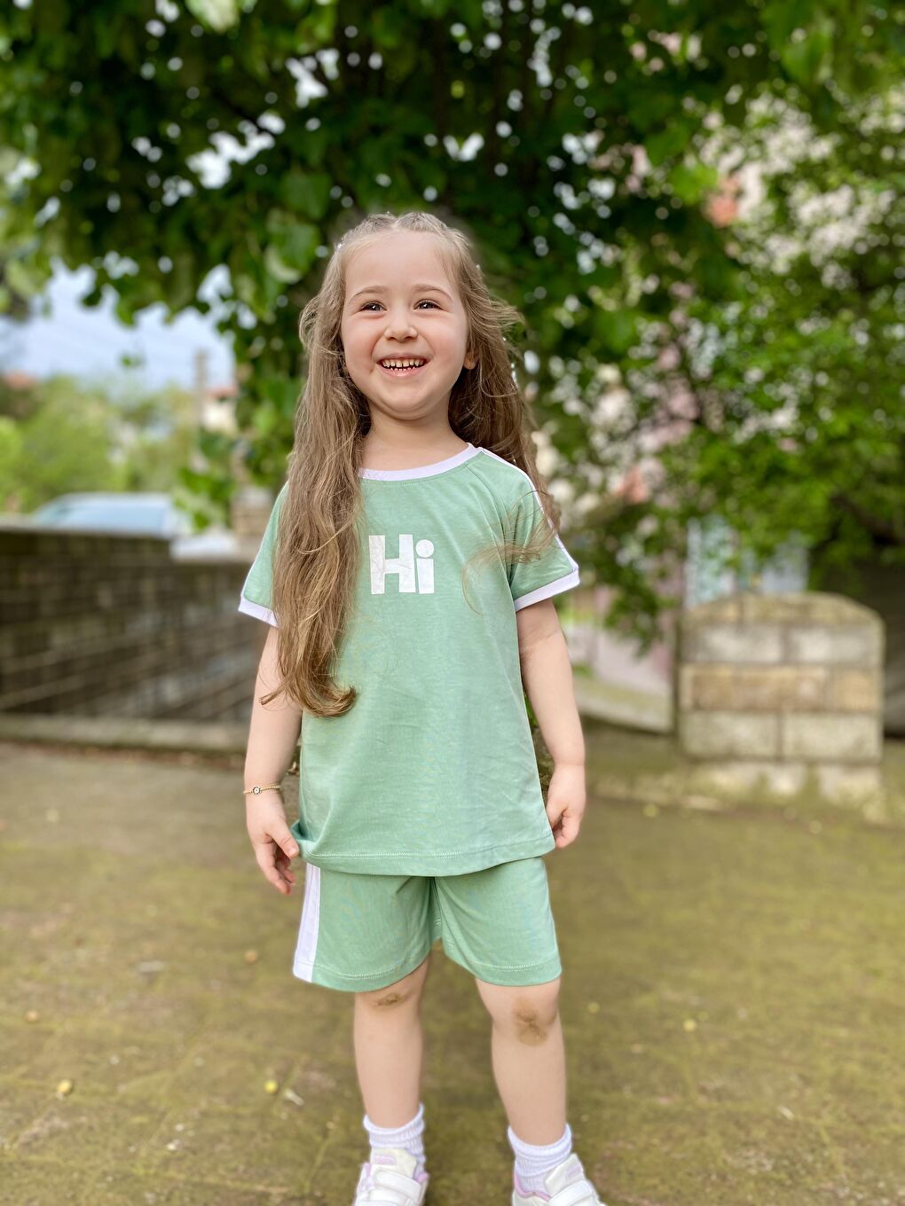 Yeşil Hi Baskılı Oversize Takım-3