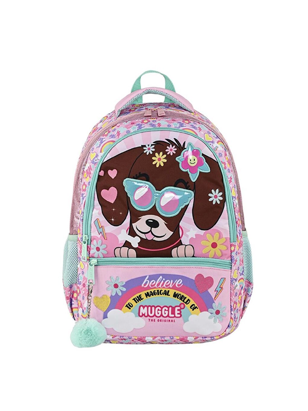 3 Bölmeli Cute Dog Okul Sırt Çantası MU-9008