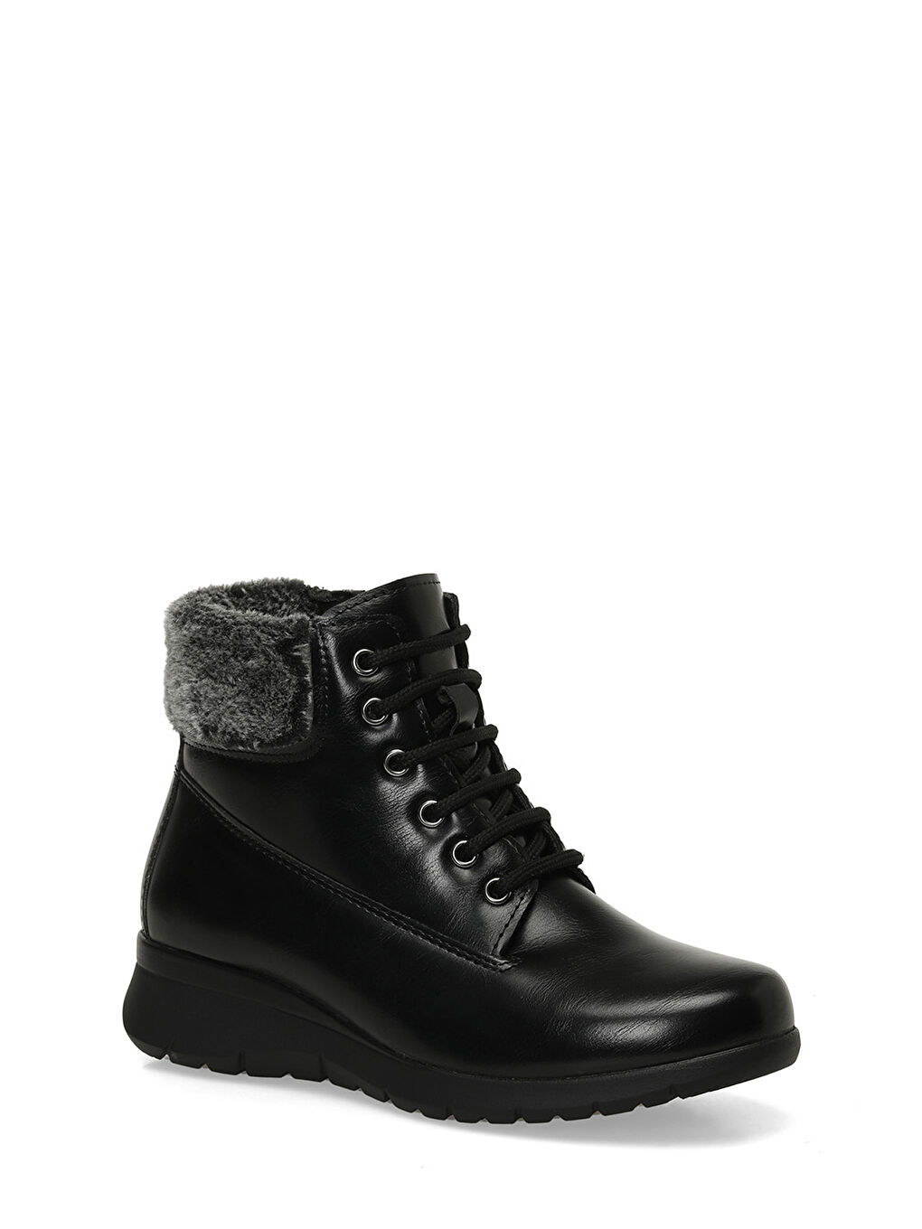 166659.Z4PR Siyah Kadın Düz Bot-1