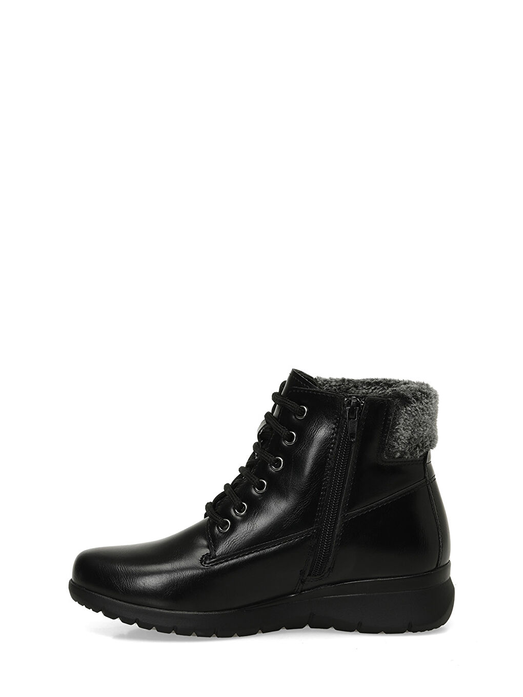 166659.Z4PR Siyah Kadın Düz Bot-2