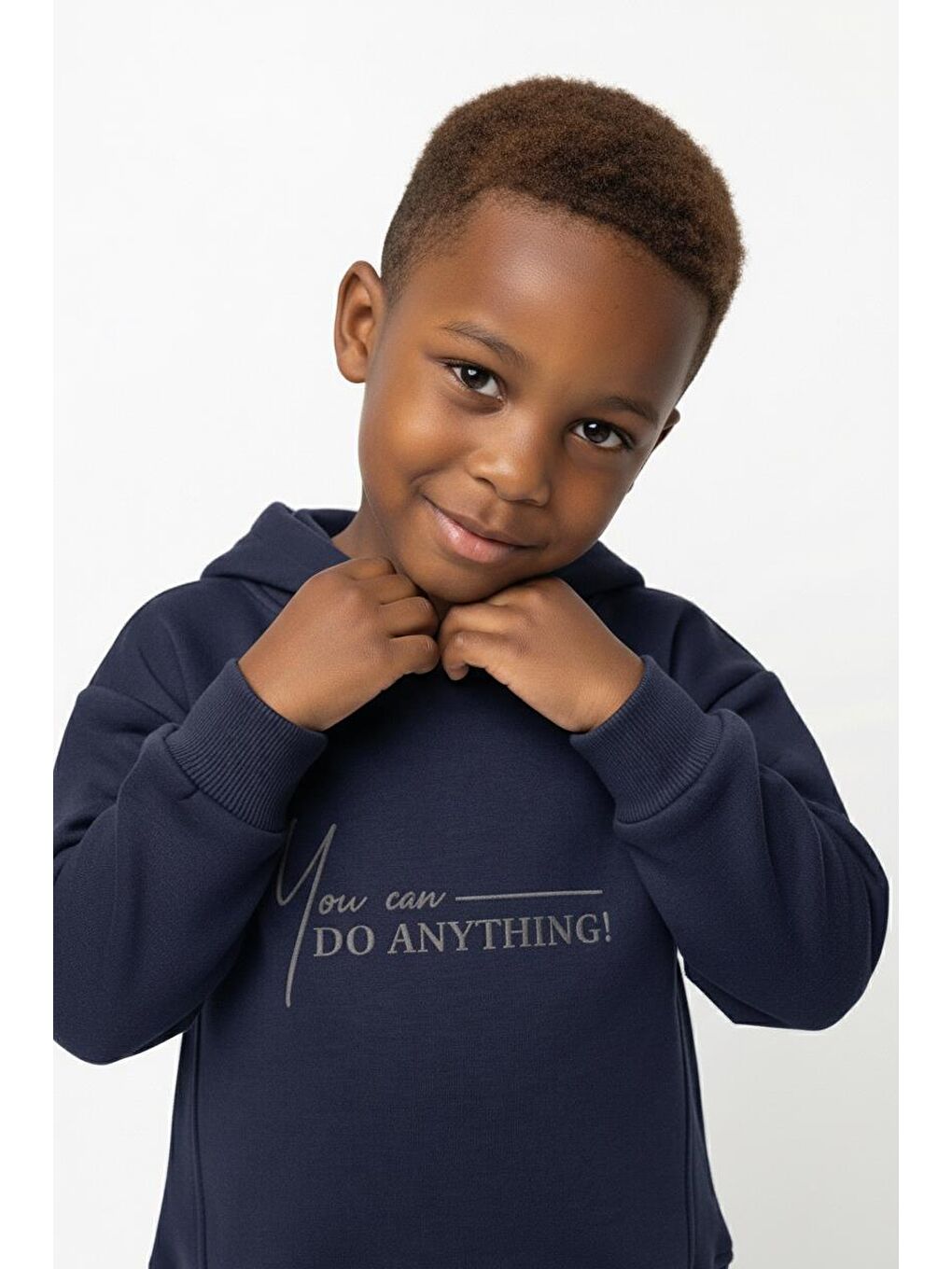 Lacivert Kapüşonlu Kuplu Sweat-4