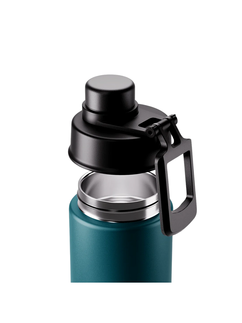 Yeşil Move Sızdırmaz Yudum Kapaklı Çelik Termos Matara 660 Ml-2