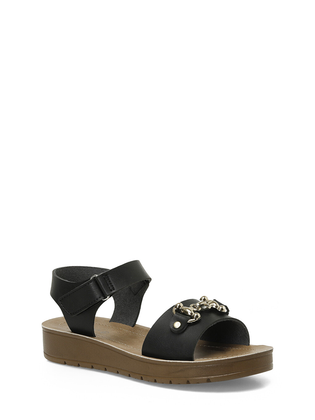 166929.z5fx Siyah Kadın Comfort Sandalet-1