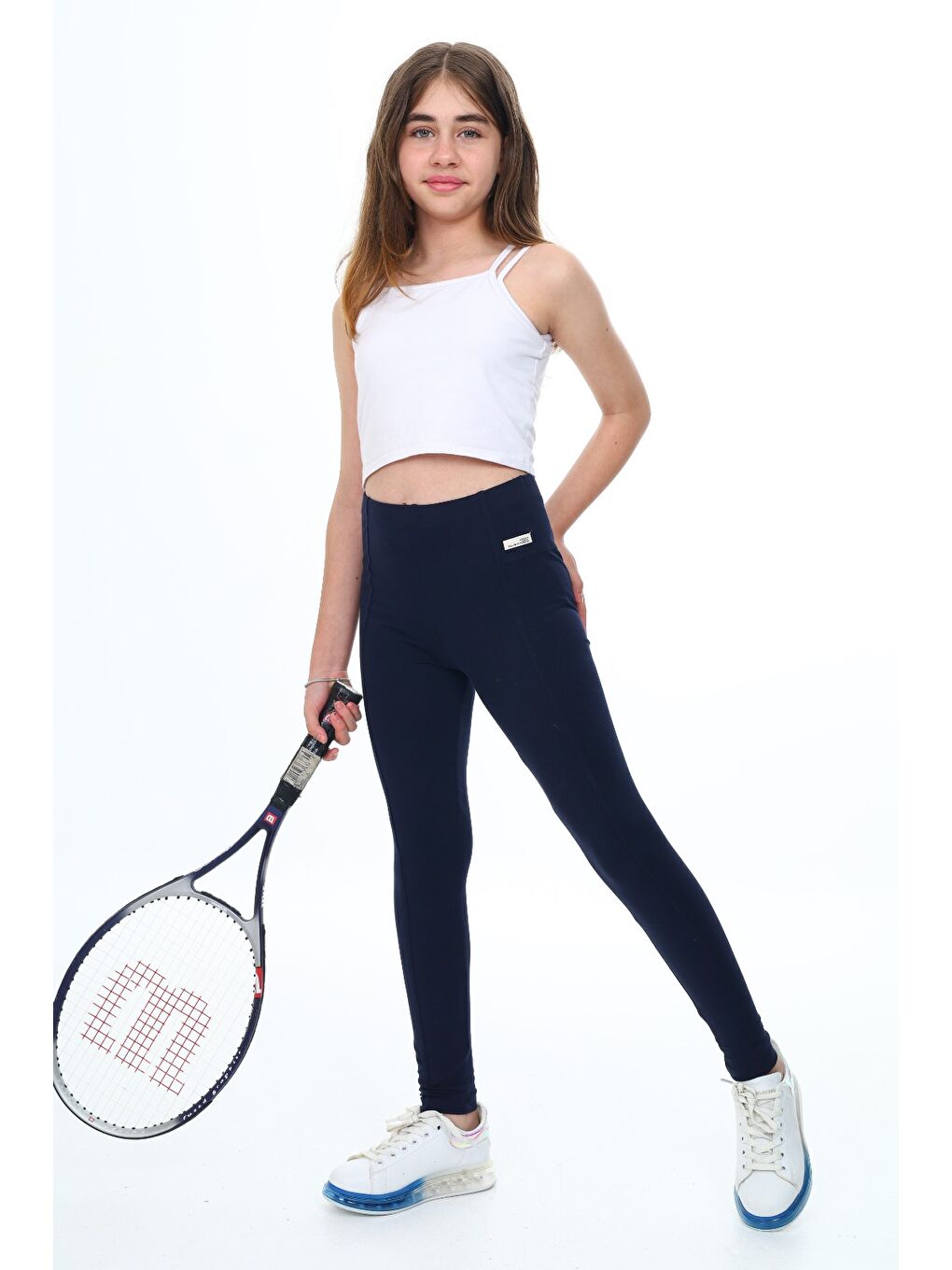 Lacivert Kız Çocuk Tayt