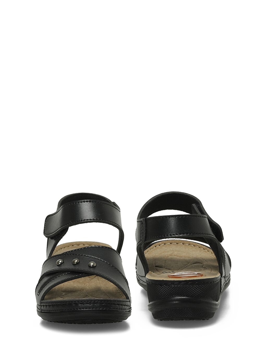 166987.Z5FX Siyah Kadın Düz Sandalet-4