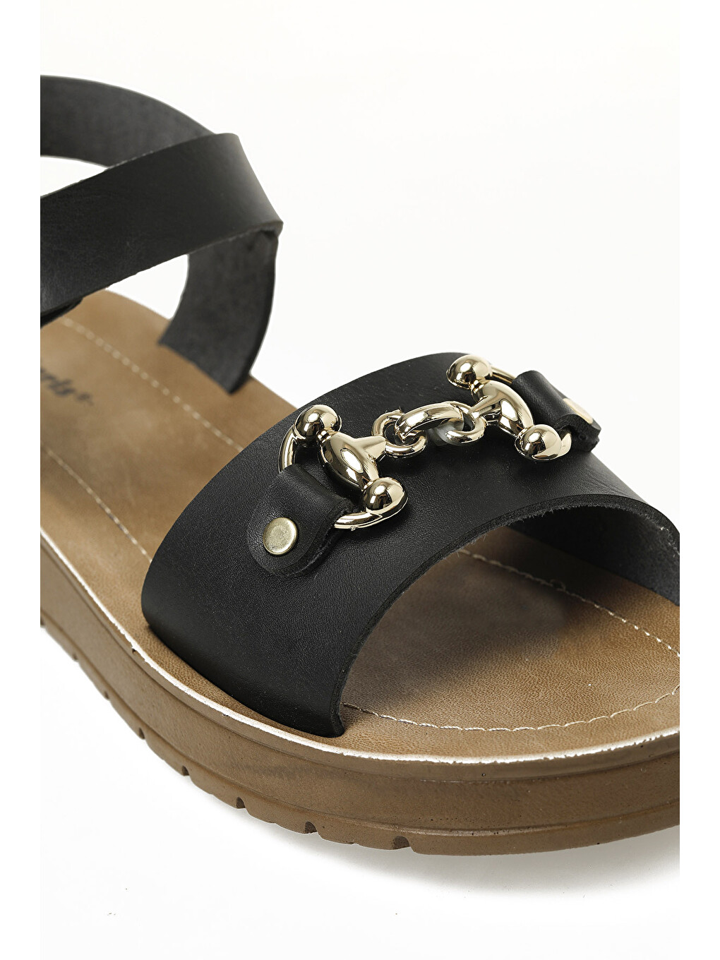 166929.z5fx Siyah Kadın Comfort Sandalet-6