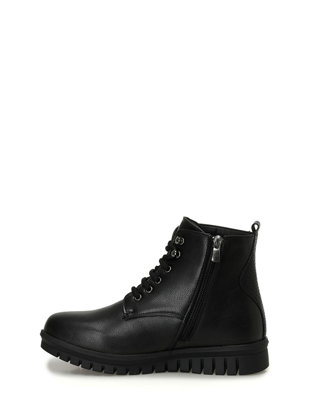 166596.Z4PR Siyah Kadın Düz Bot-2