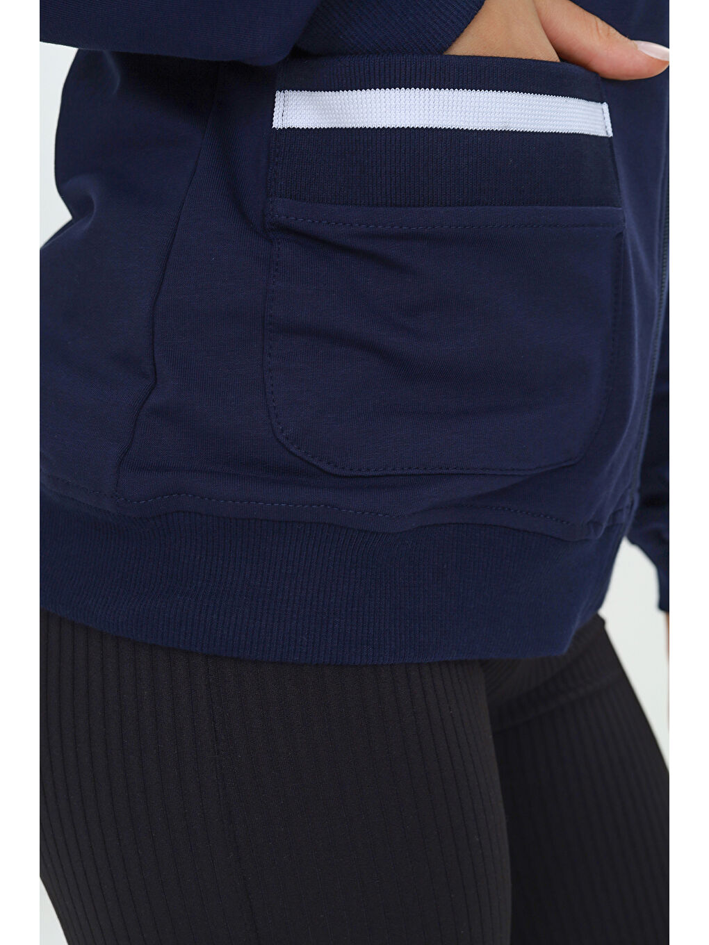 Lacivert Kız Çocuk Okul Hırka-3