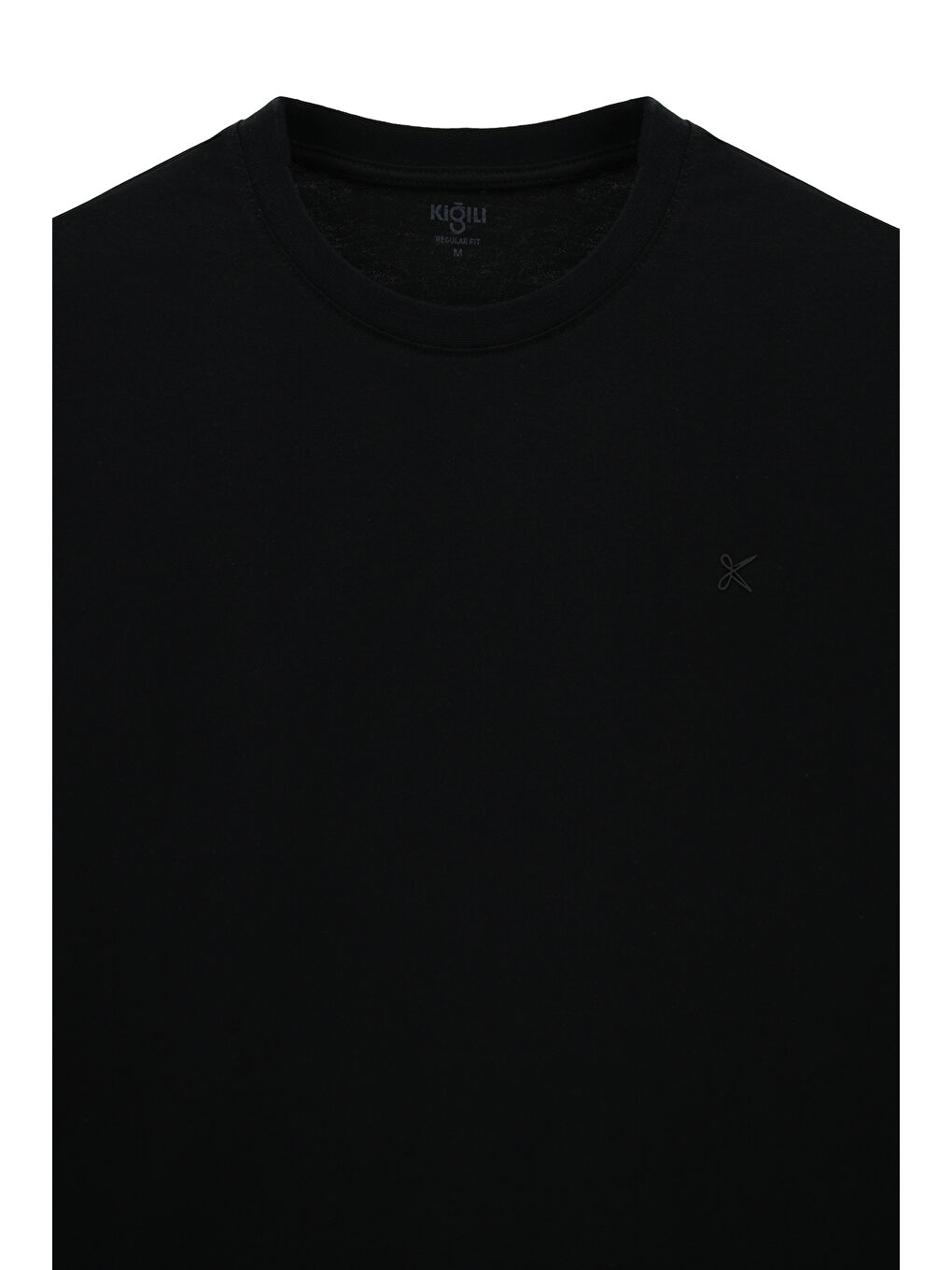 Siyah Erkek Bisiklet Yaka Regular Fit %100 Pamuk 3'lü Paket T-shirt Seti-2