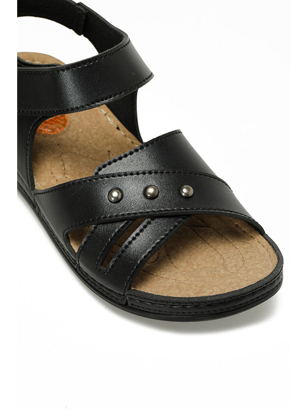 166987.Z5FX Siyah Kadın Düz Sandalet-6