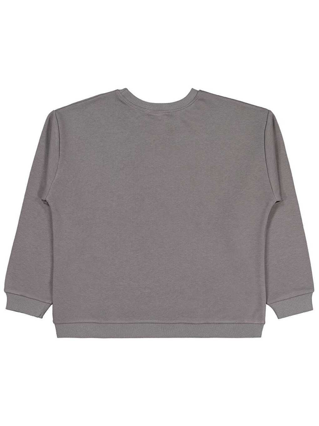 Boys Ayı Nakışlı 10-13 Yaş Sweatshirt - Gri-1