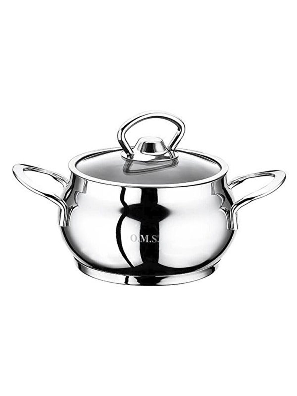 Gri Küre Mini Derin Tencere - 12 cm