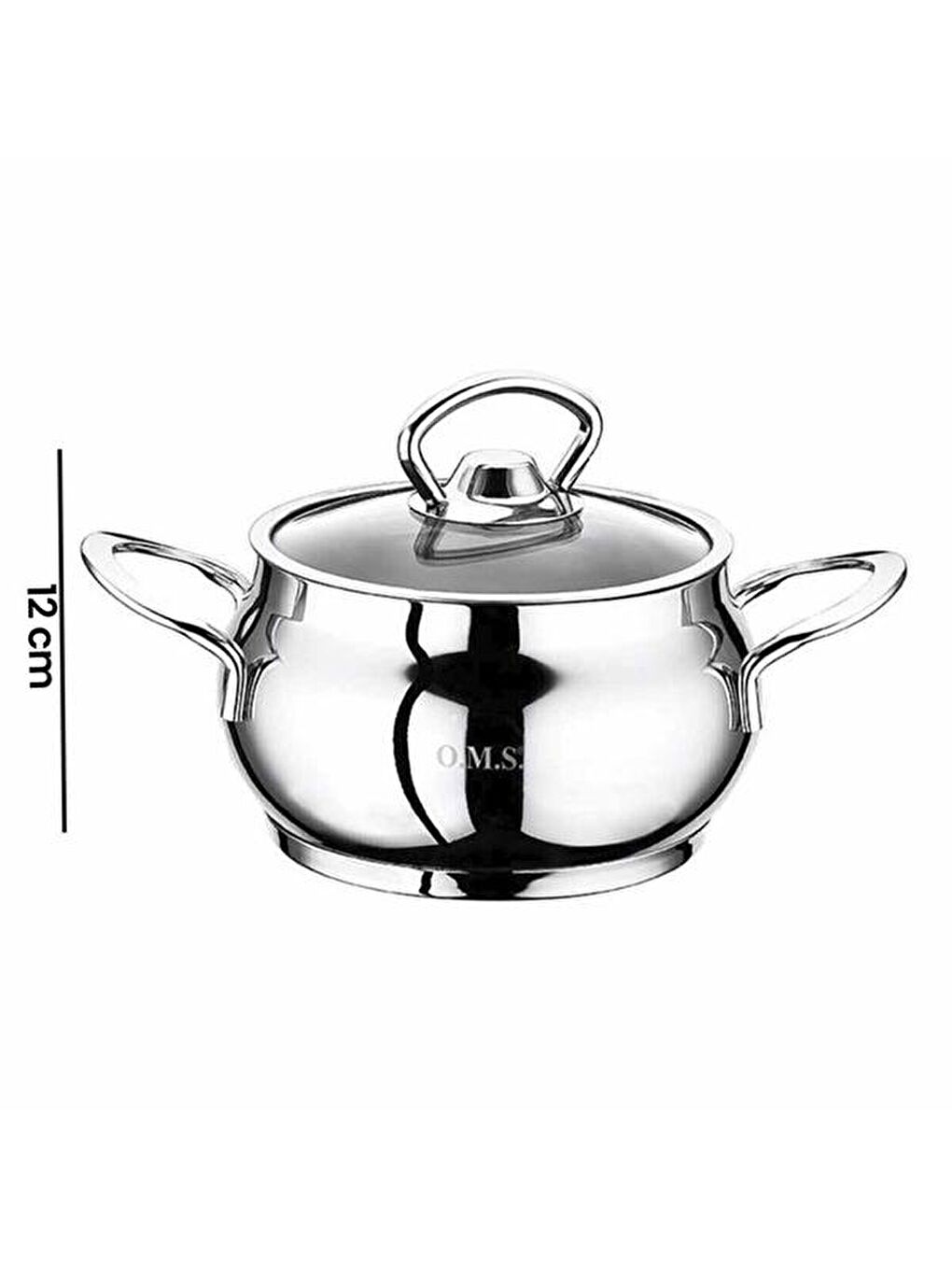 Gri Küre Mini Derin Tencere - 12 cm-7