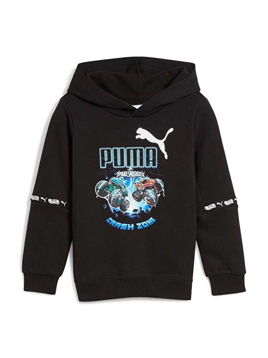 Hot Wheels Çocuk Siyah Kapüşonlu Sweatshirt-2