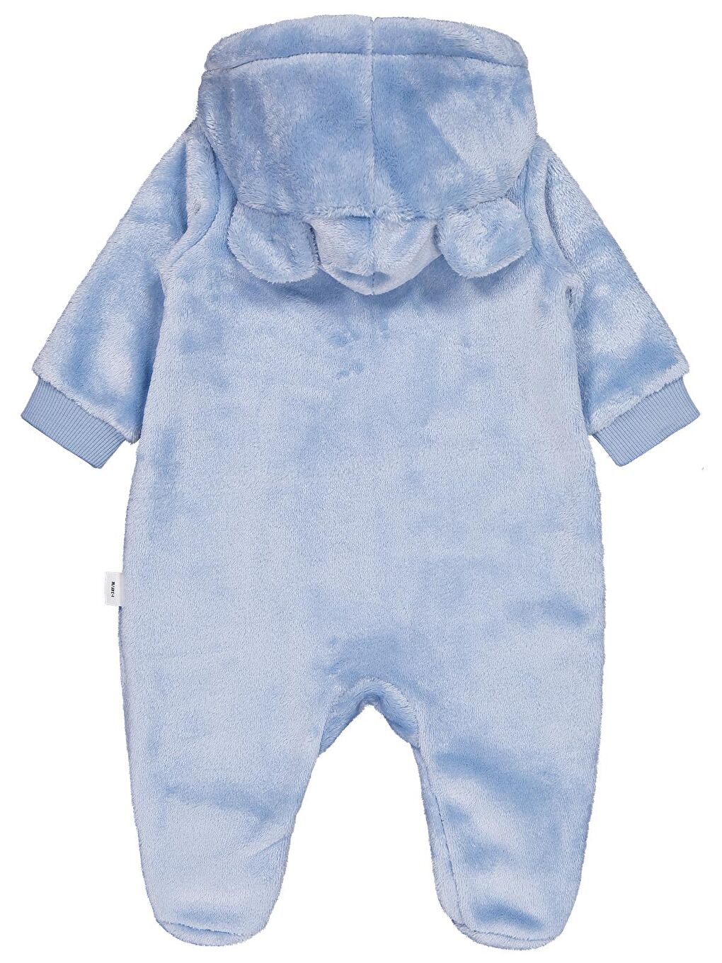 Baby Mobil Kulaklı Nakışlı 1-9 Ay Tulum - Mavi 9-12 Ay-2