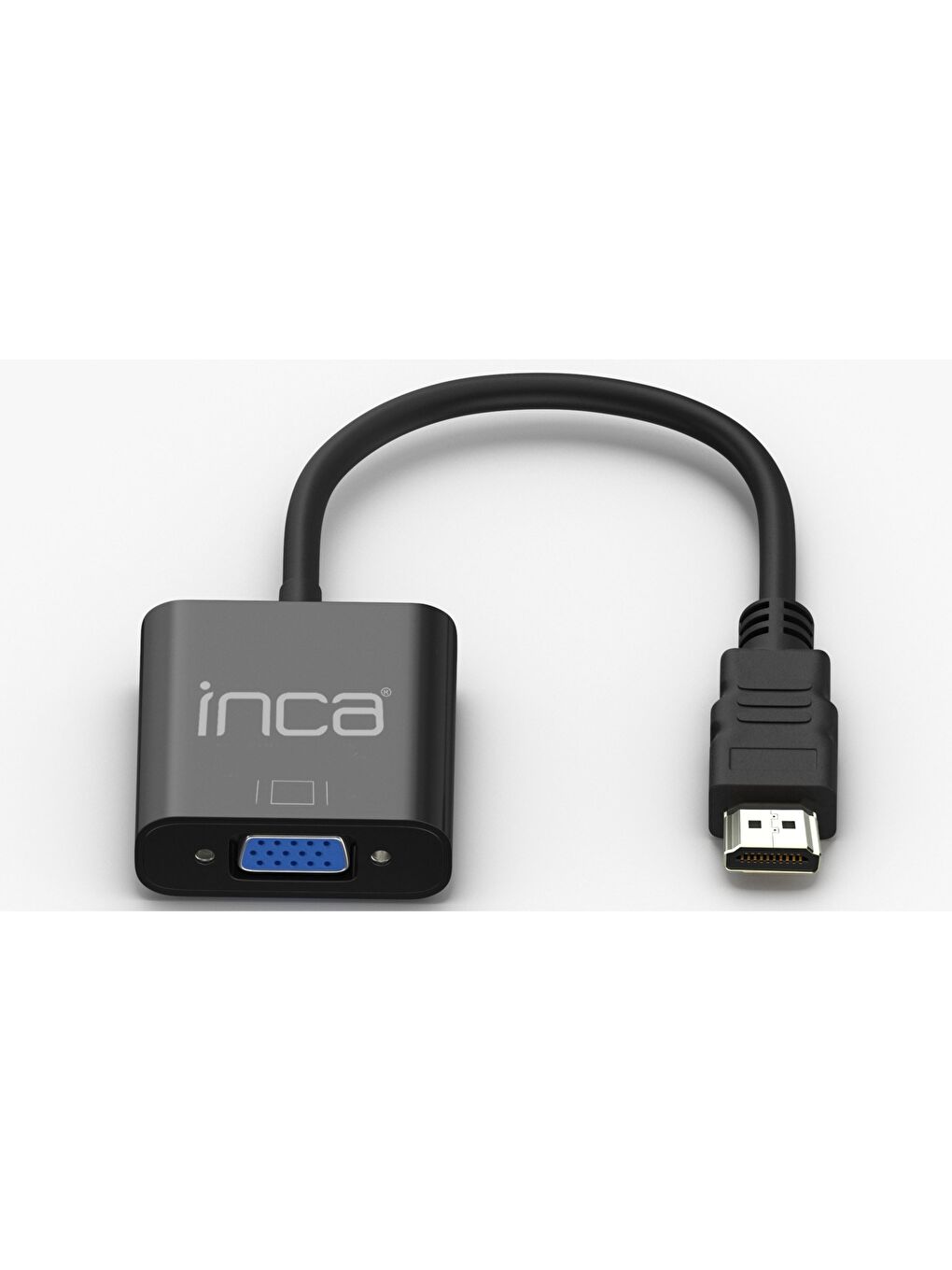 IHTVJ-7S HDMI to VGA Siyah Jaklı Ses Kablosu-1