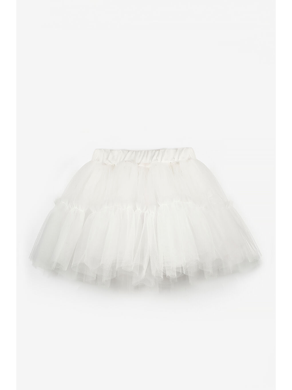 Beyaz Kız Çocuk Tül Etek - Miley