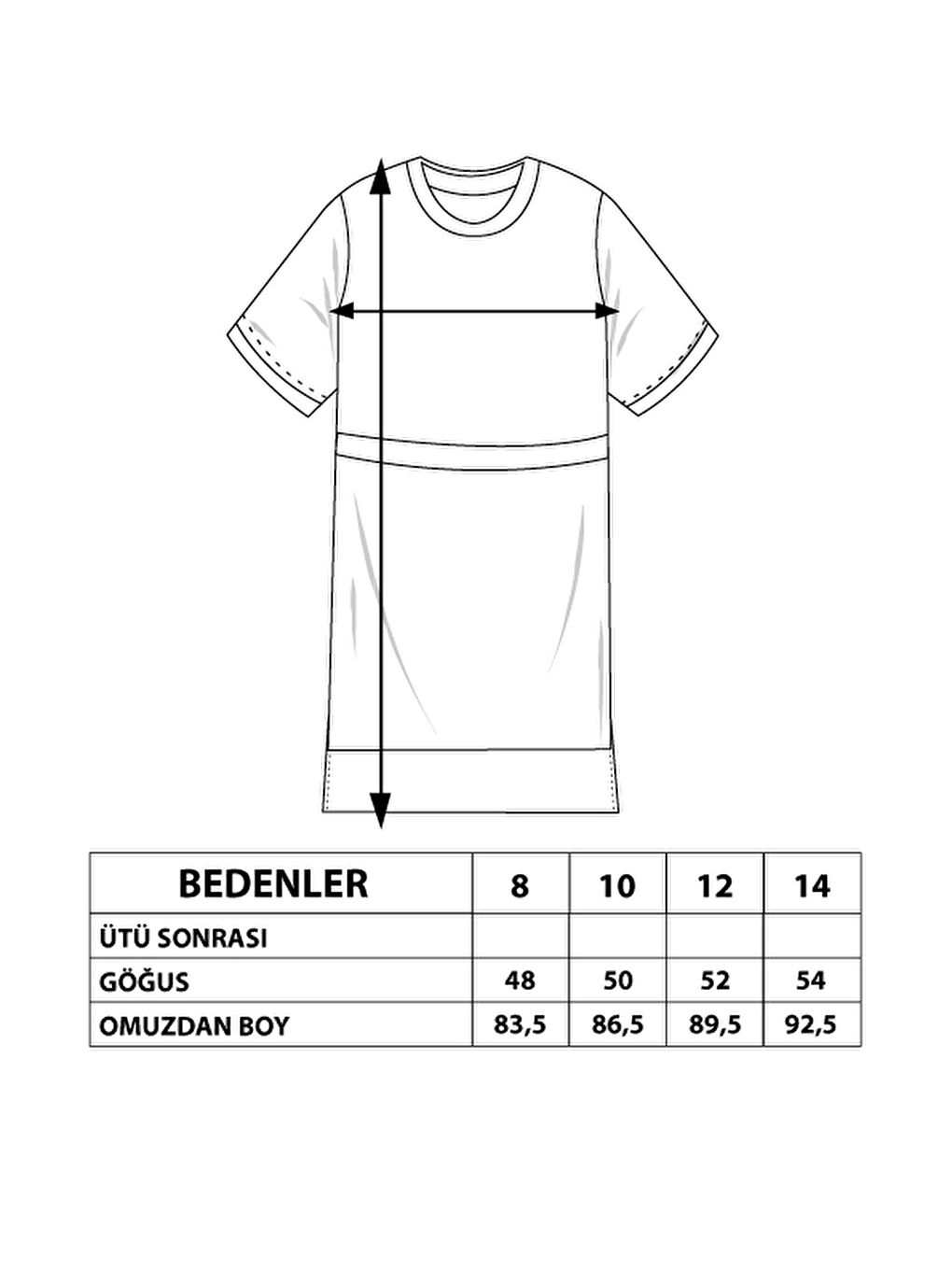 Lacivert Kız Çocuk Beli Bağlamalı İki Yanı Yırtmaç Detaylı Elbise-7