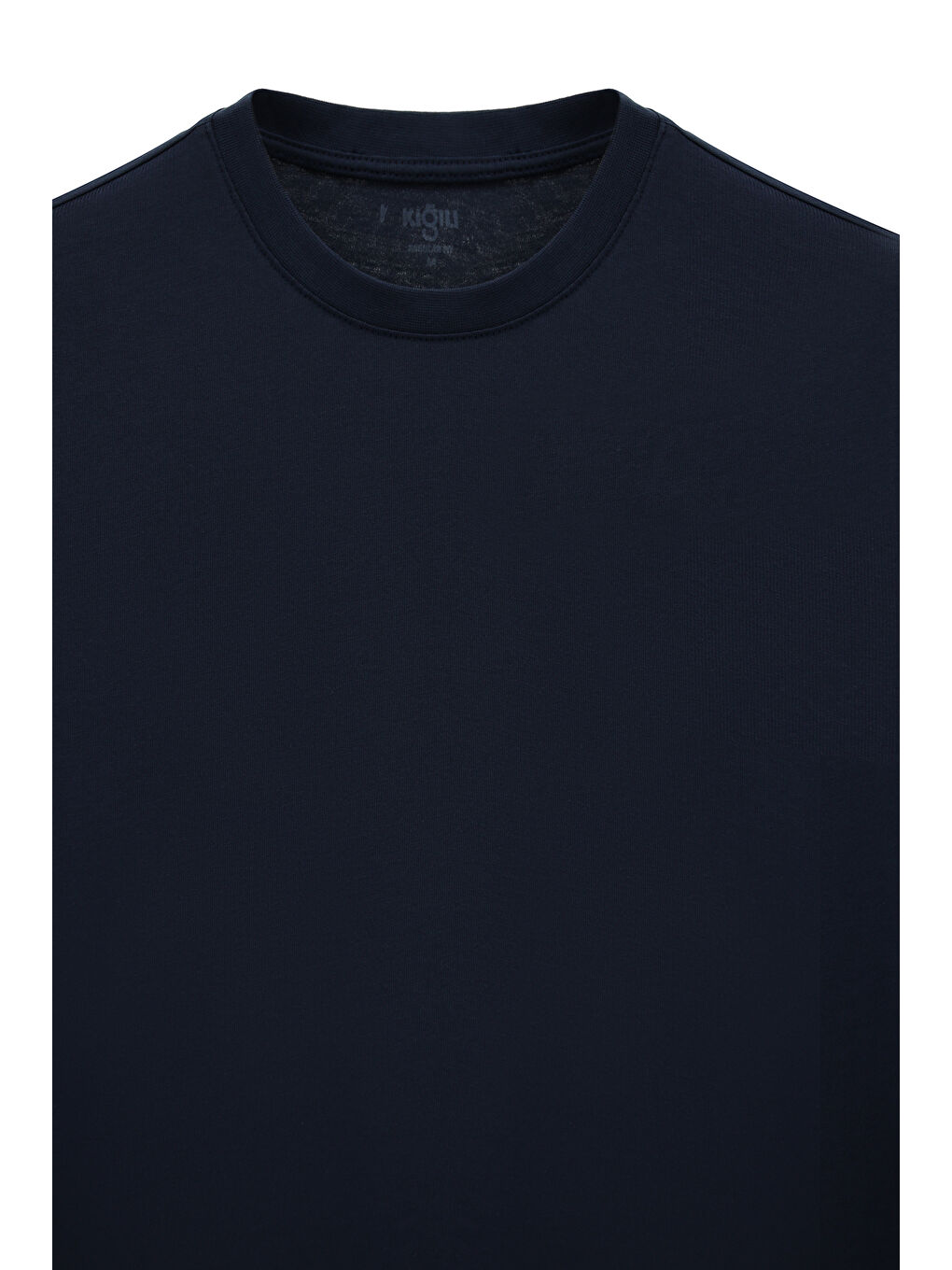 Lacivert Erkek Bisiklet Yaka Regular Fit %100 Pamuk 3'lü Paket T-shirt Seti-2