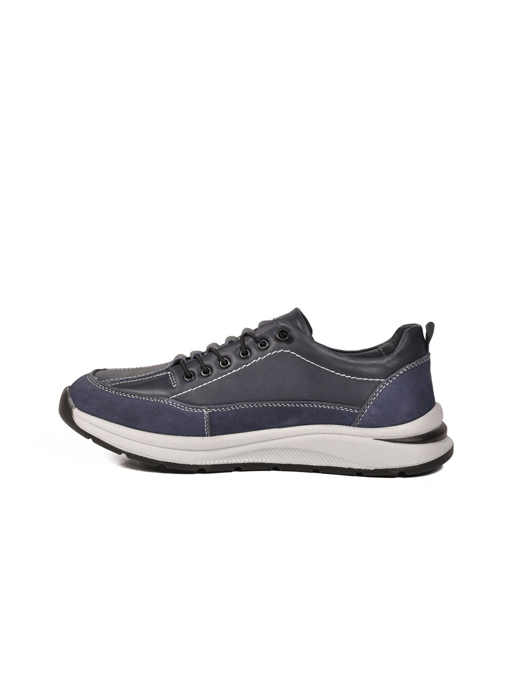 Premium Lacivert Hakiki Deri Erkek Casual Ayakkabı 3003 M-3
