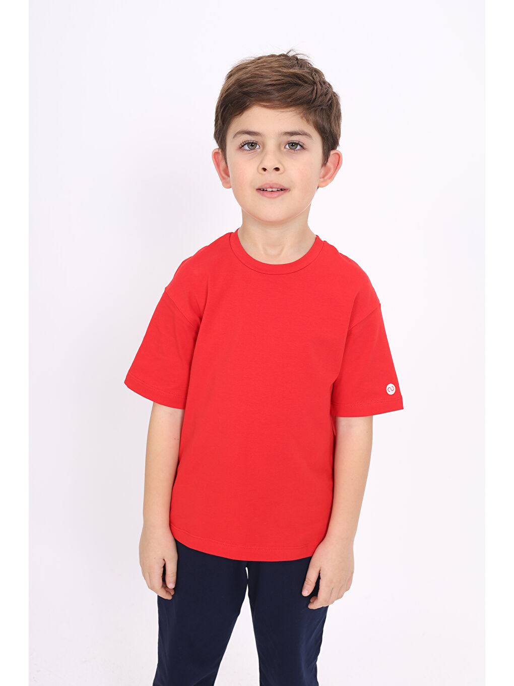 Kırmızı Unisex Çocuk Baskılı Tişört