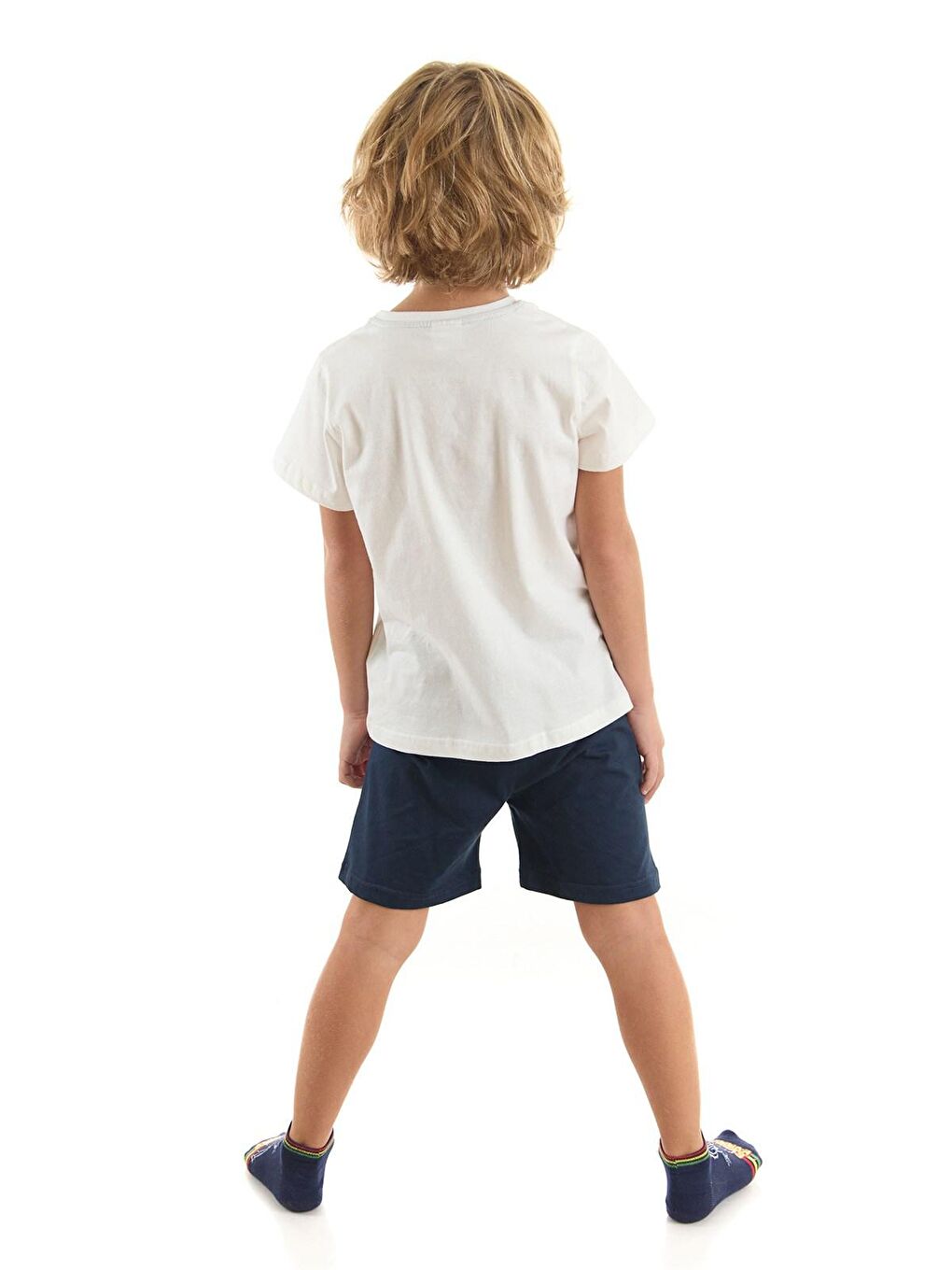 Ekru Scooby Doo Lisanslı Erkek Çocuk Tişört ve Şortlu Pijama Takımı 20978-2