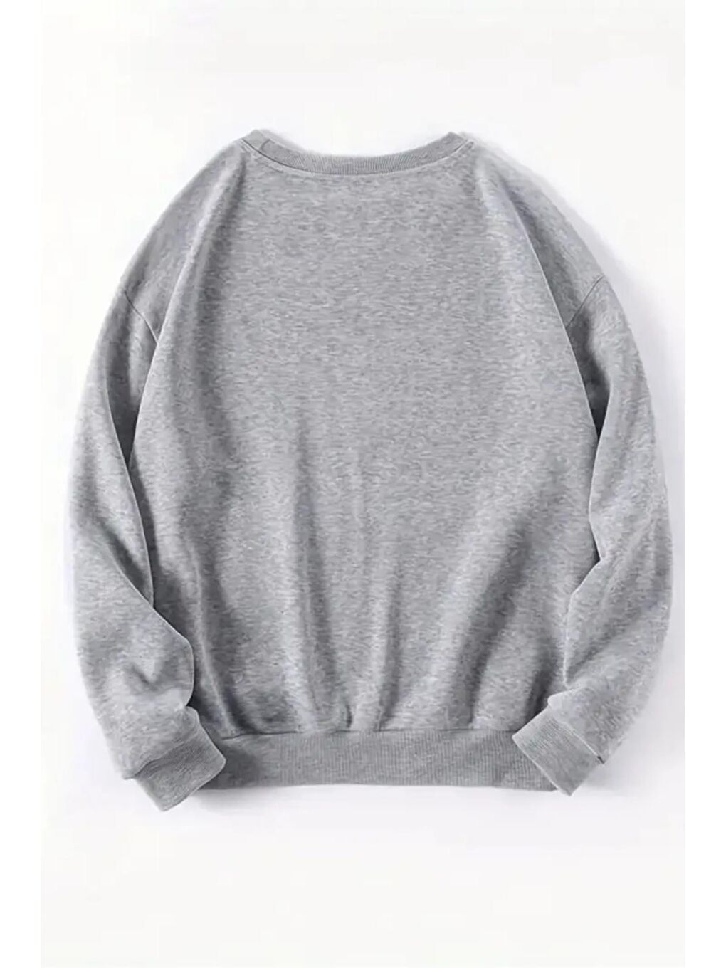 Gri Bisiklet Yaka Chery 02 Ön Baskılı İçi Pamuklu Unisex Sweatshirt-3