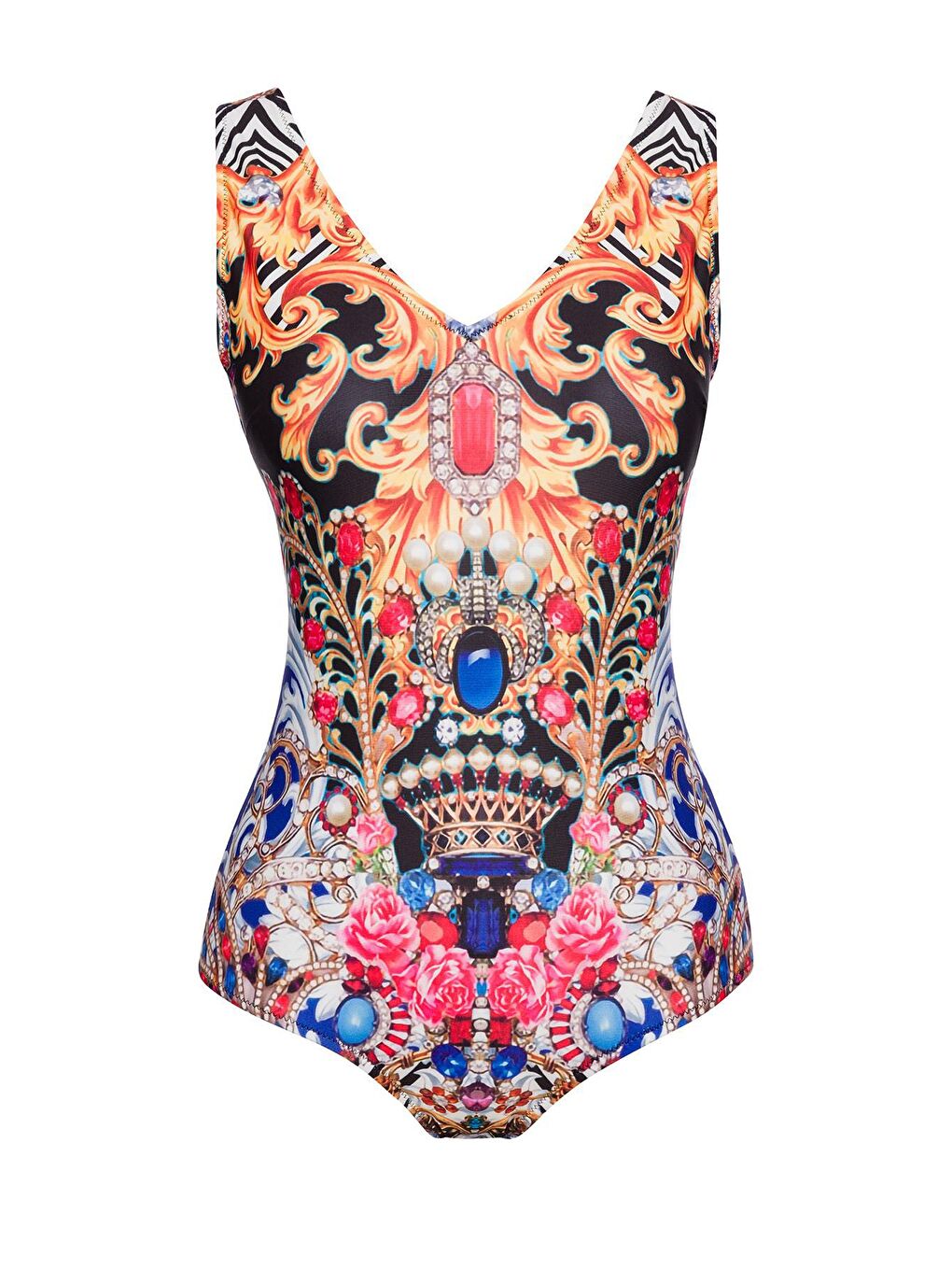 Karışık V Yaka Pareolu Mayo-1