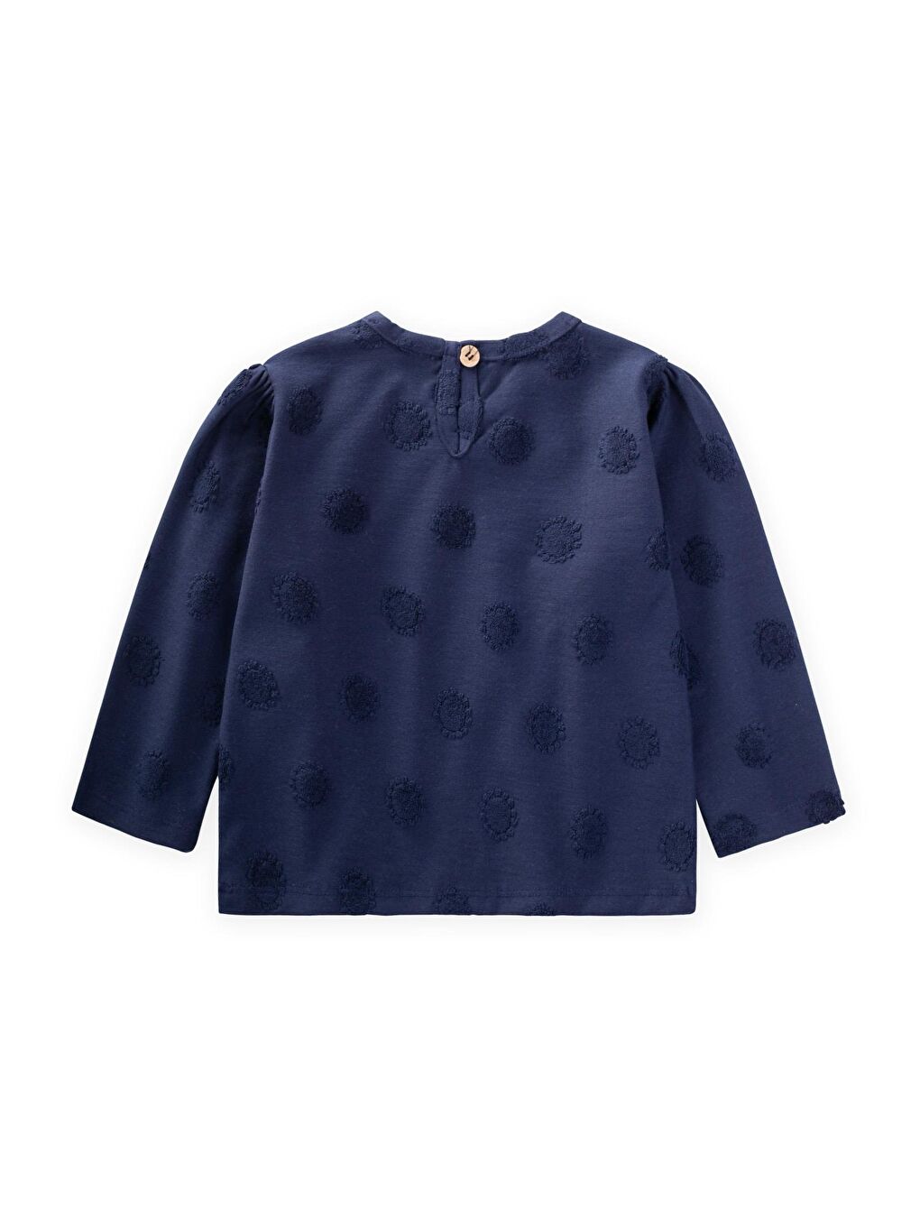 Lacivert Kız Çocuk Desenli Sweatshirt-1