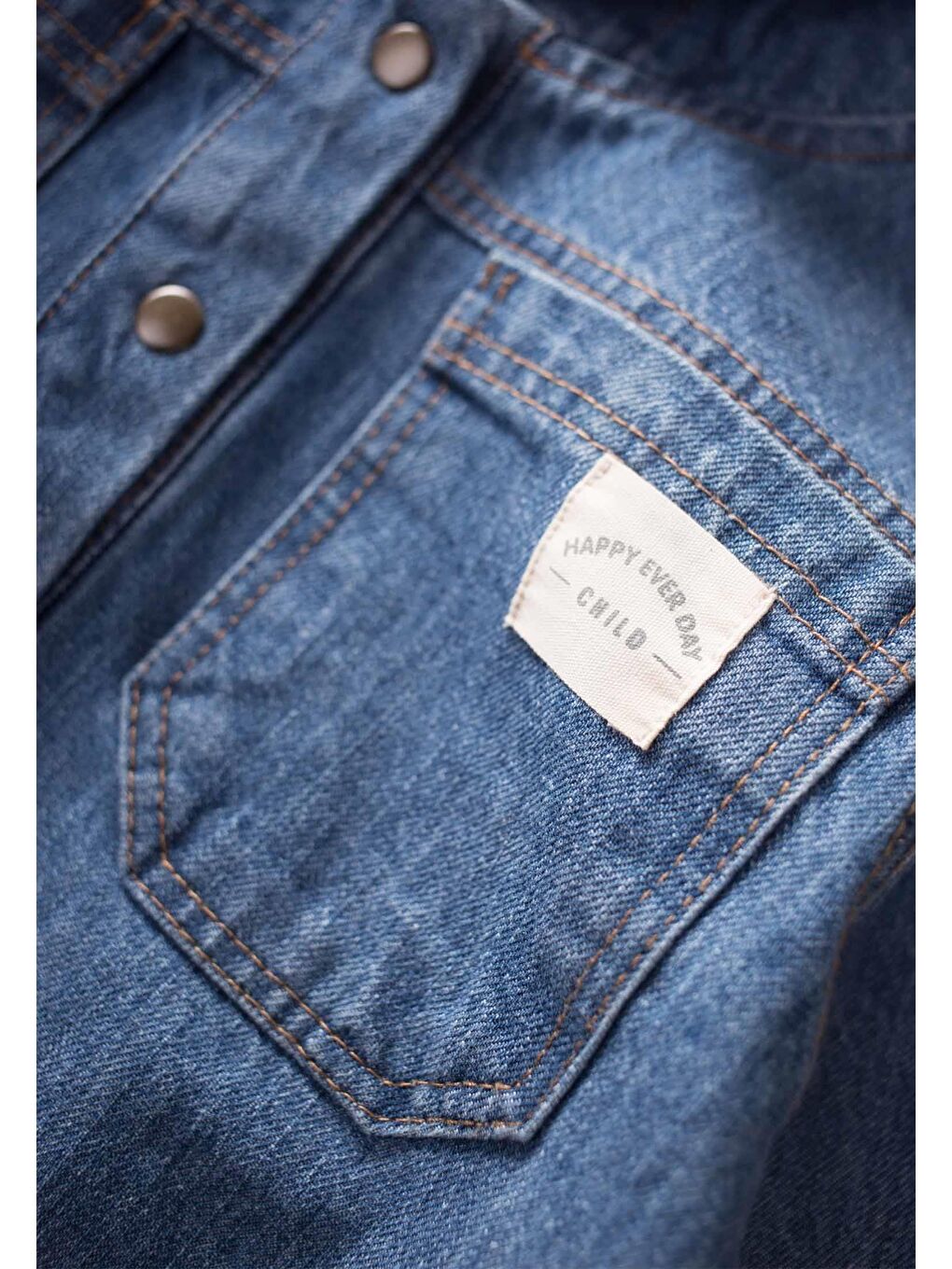 Mavi Kız Çocuk Kapüşonlu Jean Ceket-2