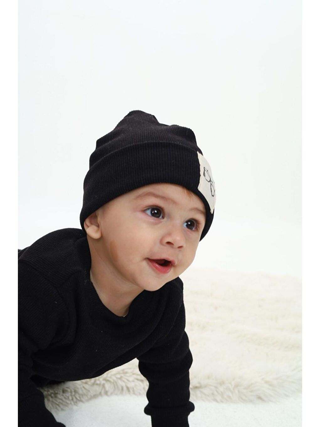 Beyaz Fitilli Unisex Bebek - Çocuk Üçlü Takım-3