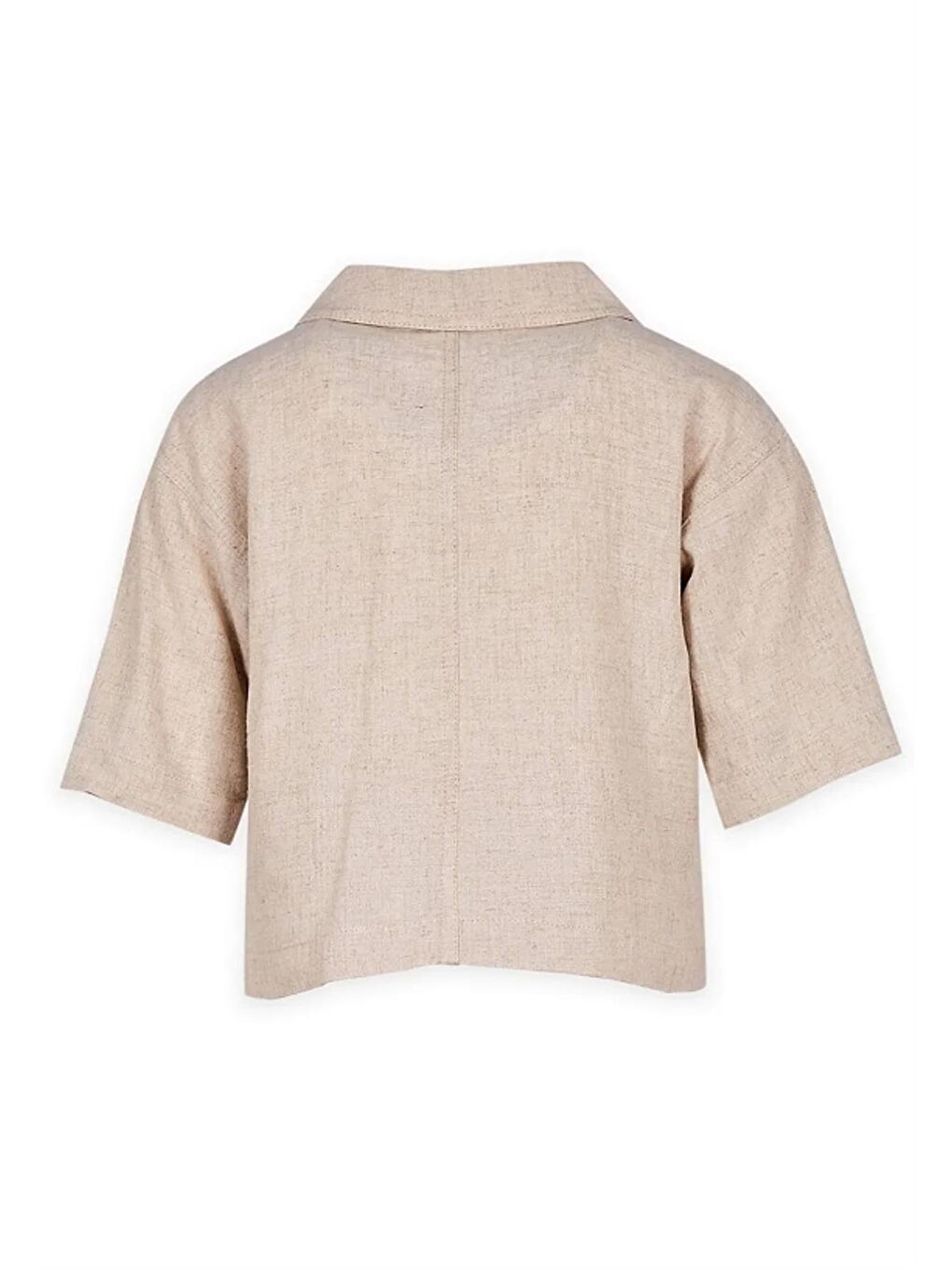 Ekru Kız Çocuk Keten Takım-3