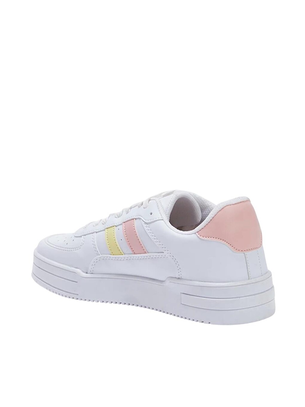 Kadın Sneaker Günlük Spor Ayakkabı Beyaz - Pudra-2