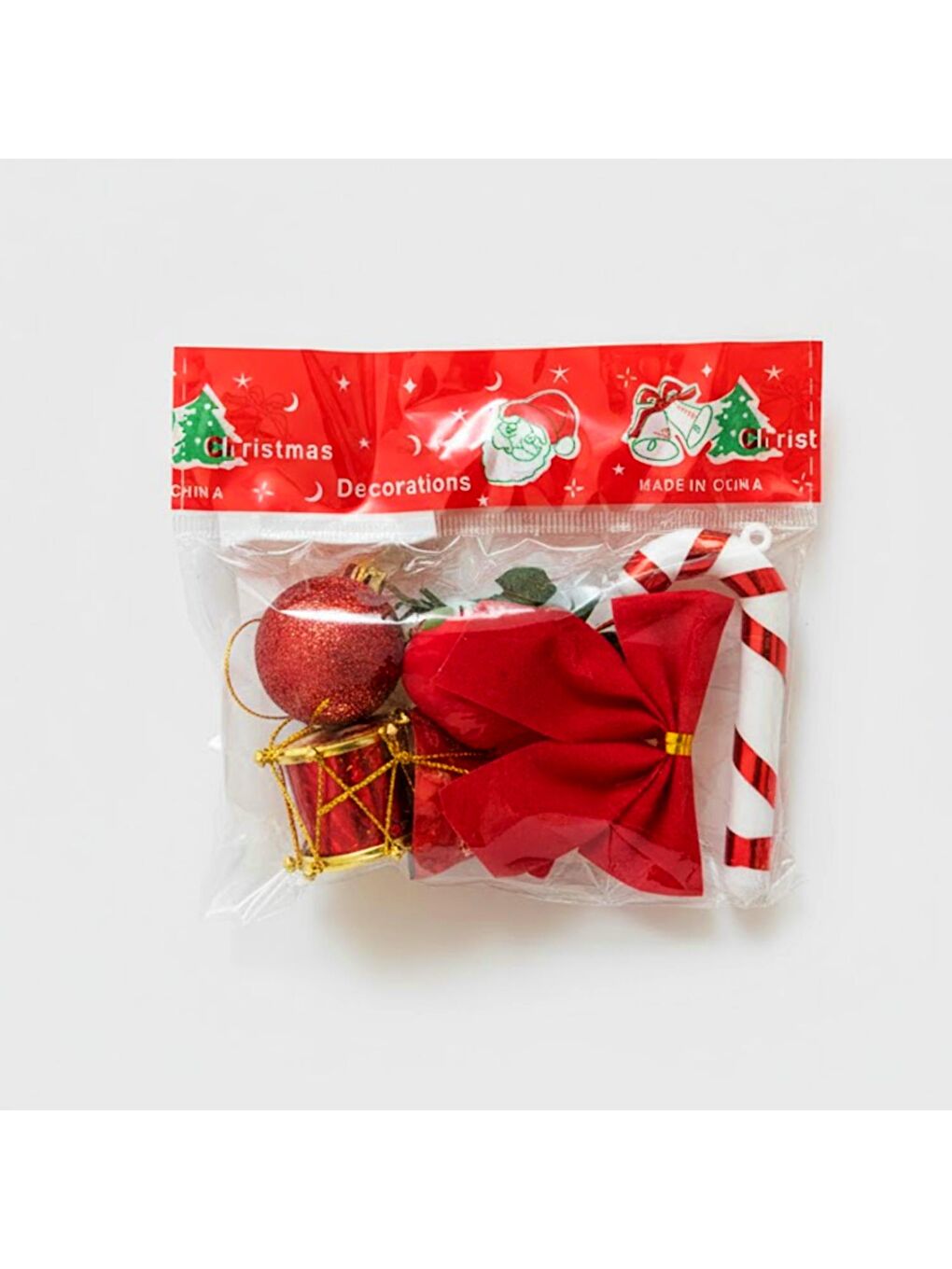 Yılbaşı Ağacı Süsü Karışık Küçük Boy 6 Parça (2308002)