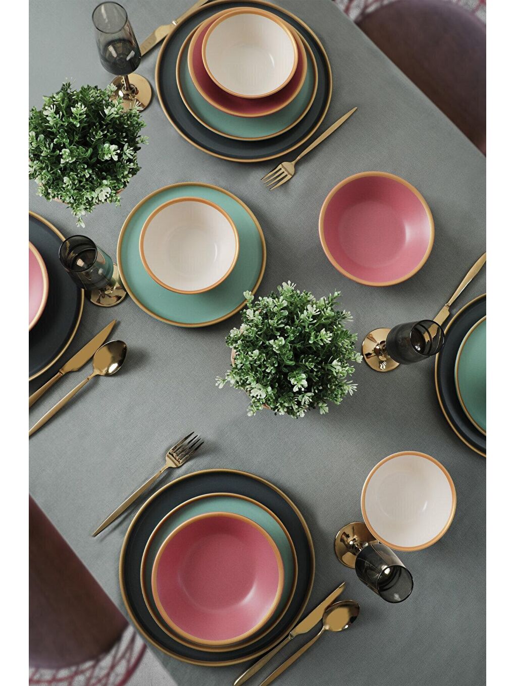 Karışık Sofia Yemek Takımı 24 Parça 6 Kişilik-1