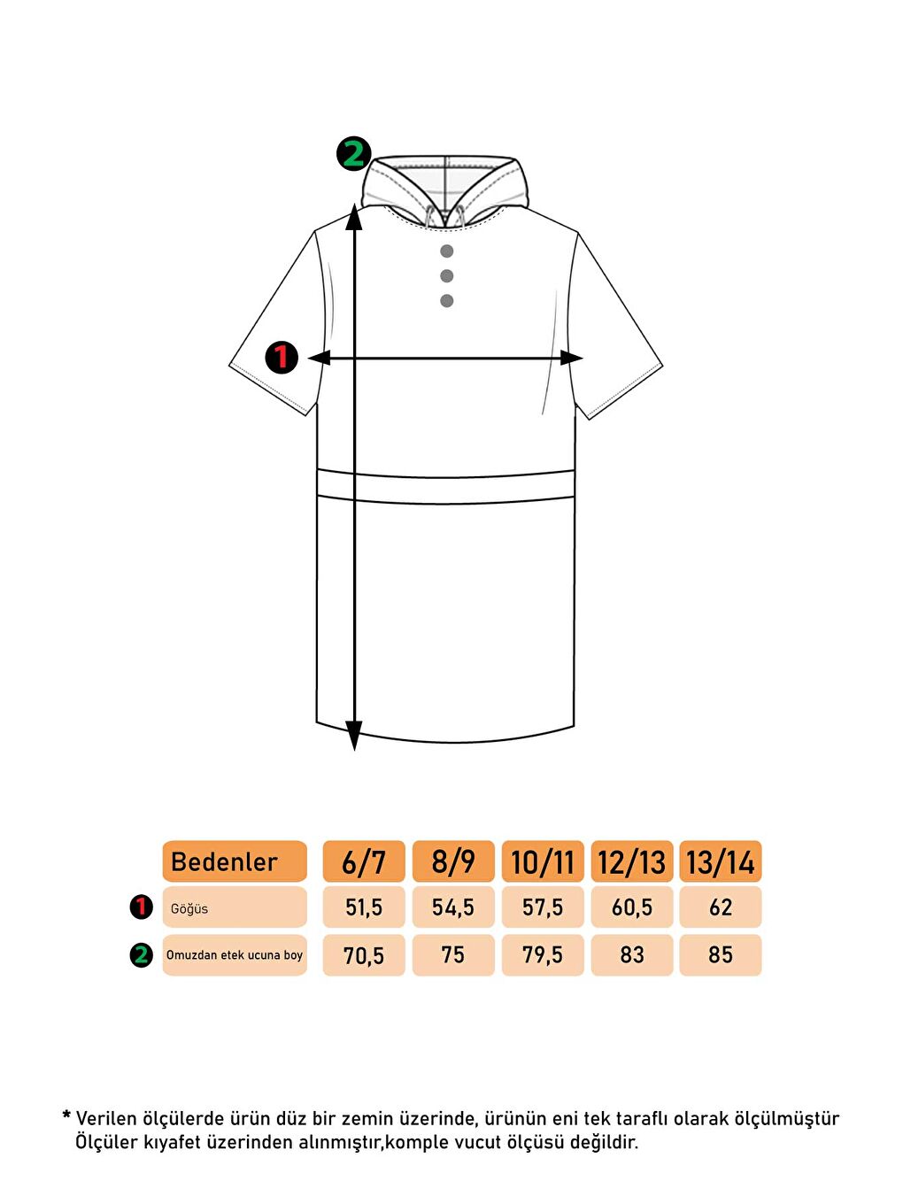 Bej Kız Çocuk Beli Lastikli Önü Çıtçıtlı Kapüşonlu Elbise-2