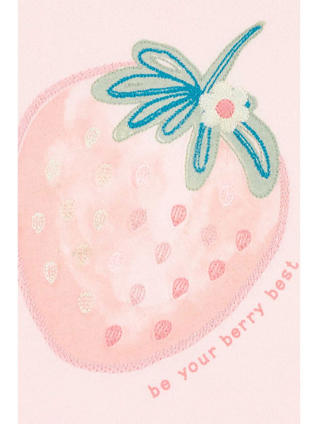 Pembe Küçük Kız Çocuk Tshirt-1