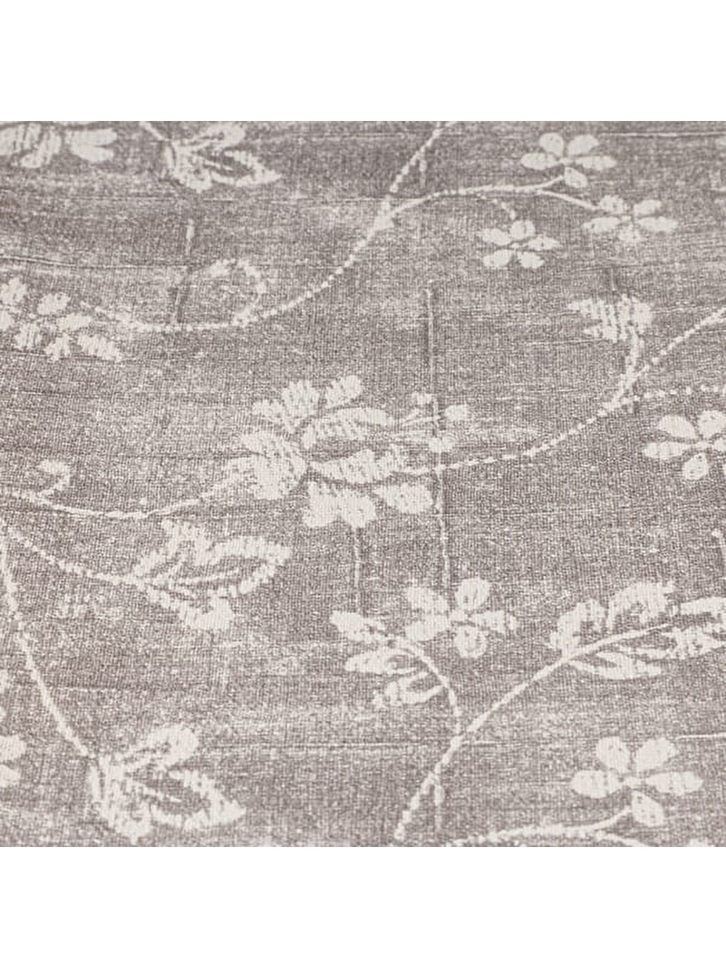 Soft Blom Pvc Masa Örtüsü - Gri - 140x200 cm-2