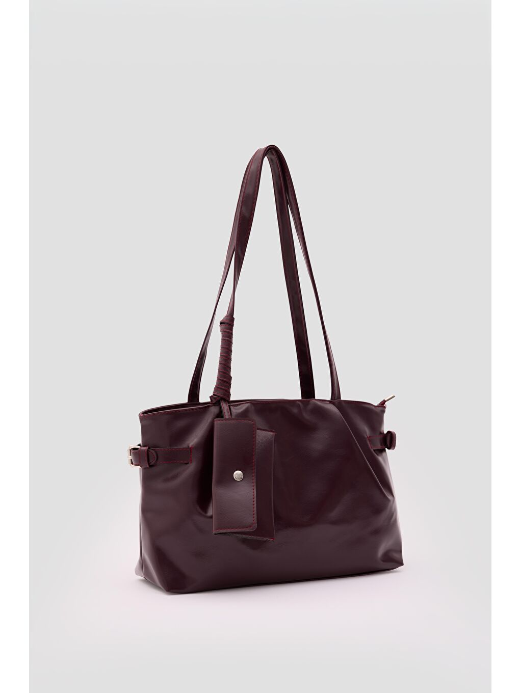 Bybo Vintage Omuz Çantası Mürdüm-1