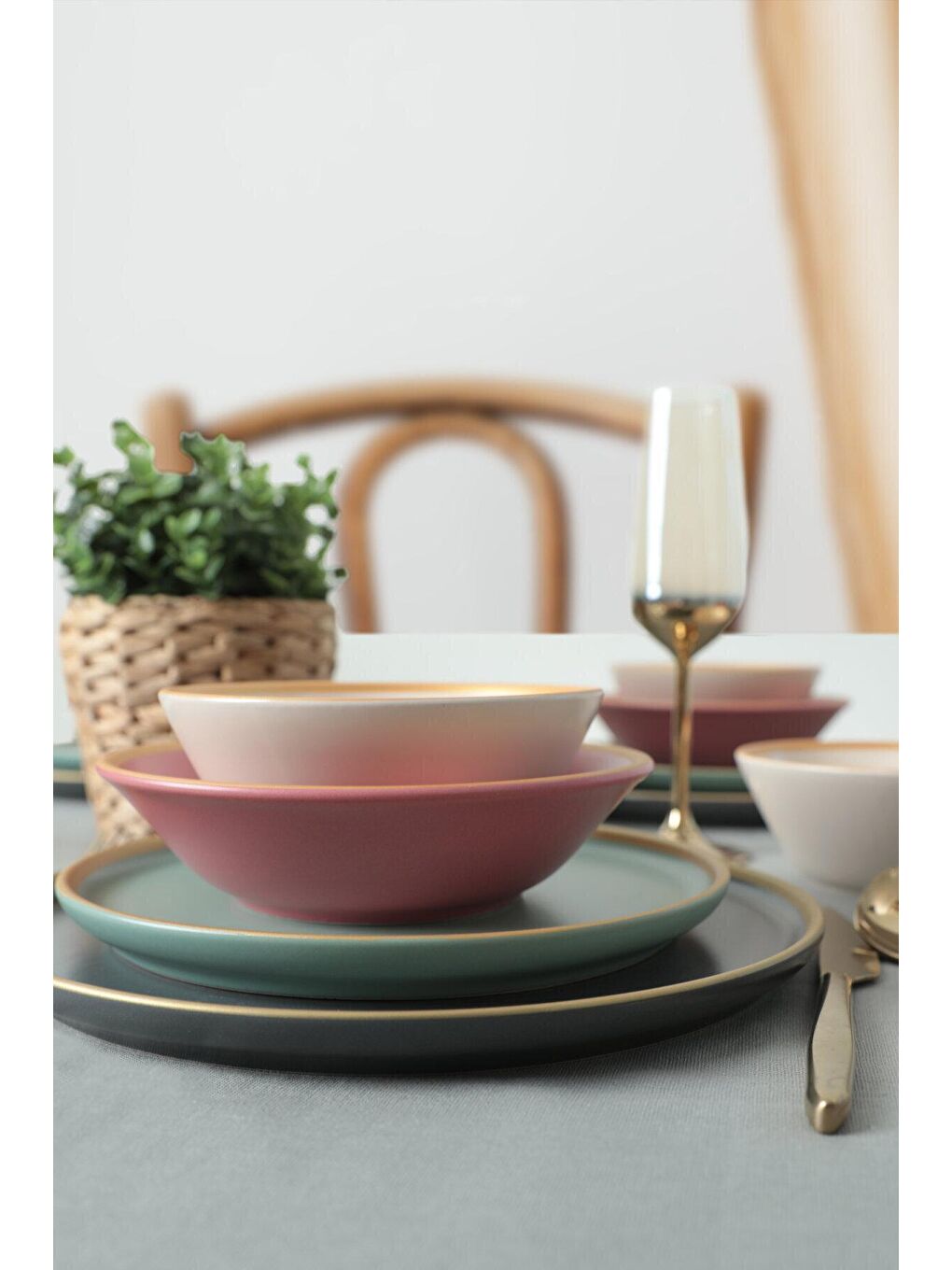 Karışık Sofia Yemek Takımı 24 Parça 6 Kişilik-2