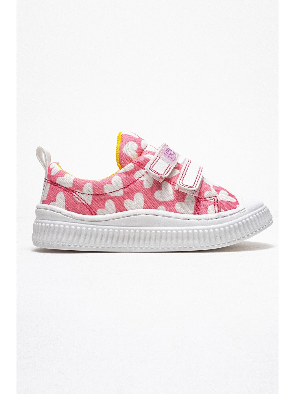 Kız Çocuk Pembe Kalpli Sneaker Ayakkabı-3