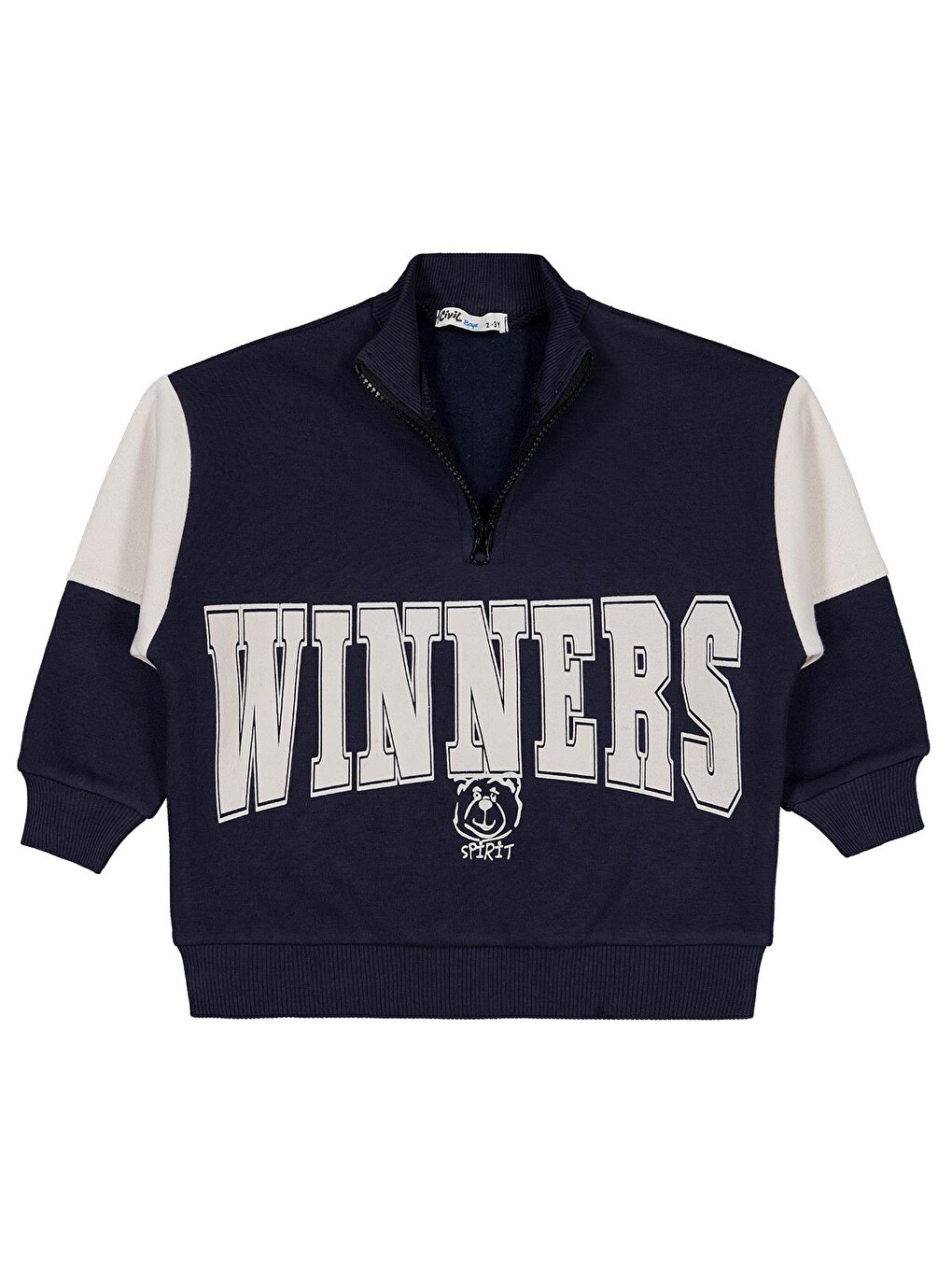 Boys Winners Baskılı 2-5 Yaş Sweatshirt - Lacivert-1
